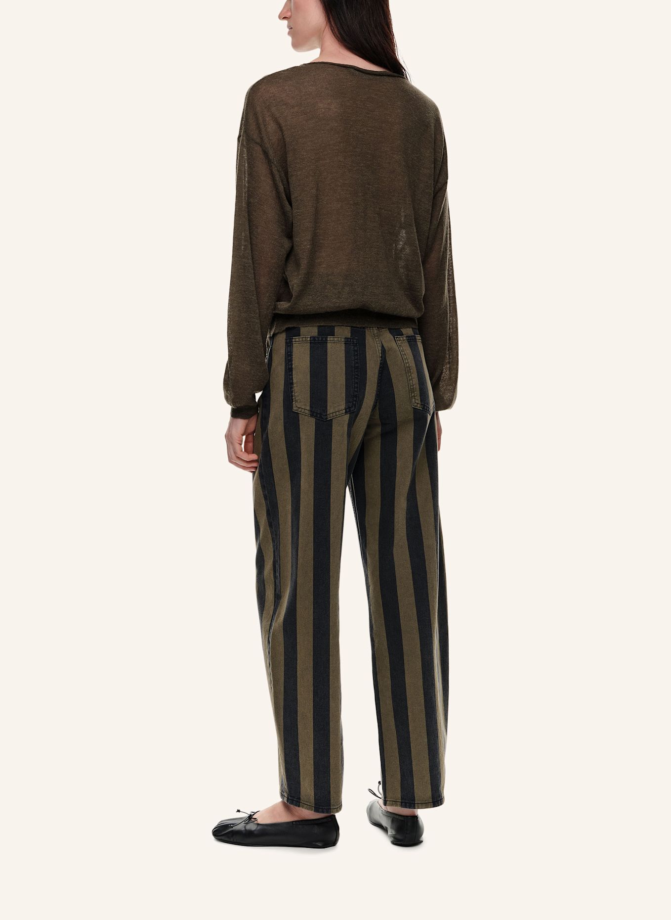 BIMBA Y LOLA Barrel-Jeans: KHAKI