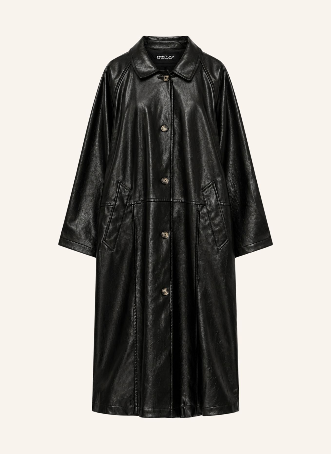 BIMBA Y LOLA Midi-Trenchcoat: SCHWARZ