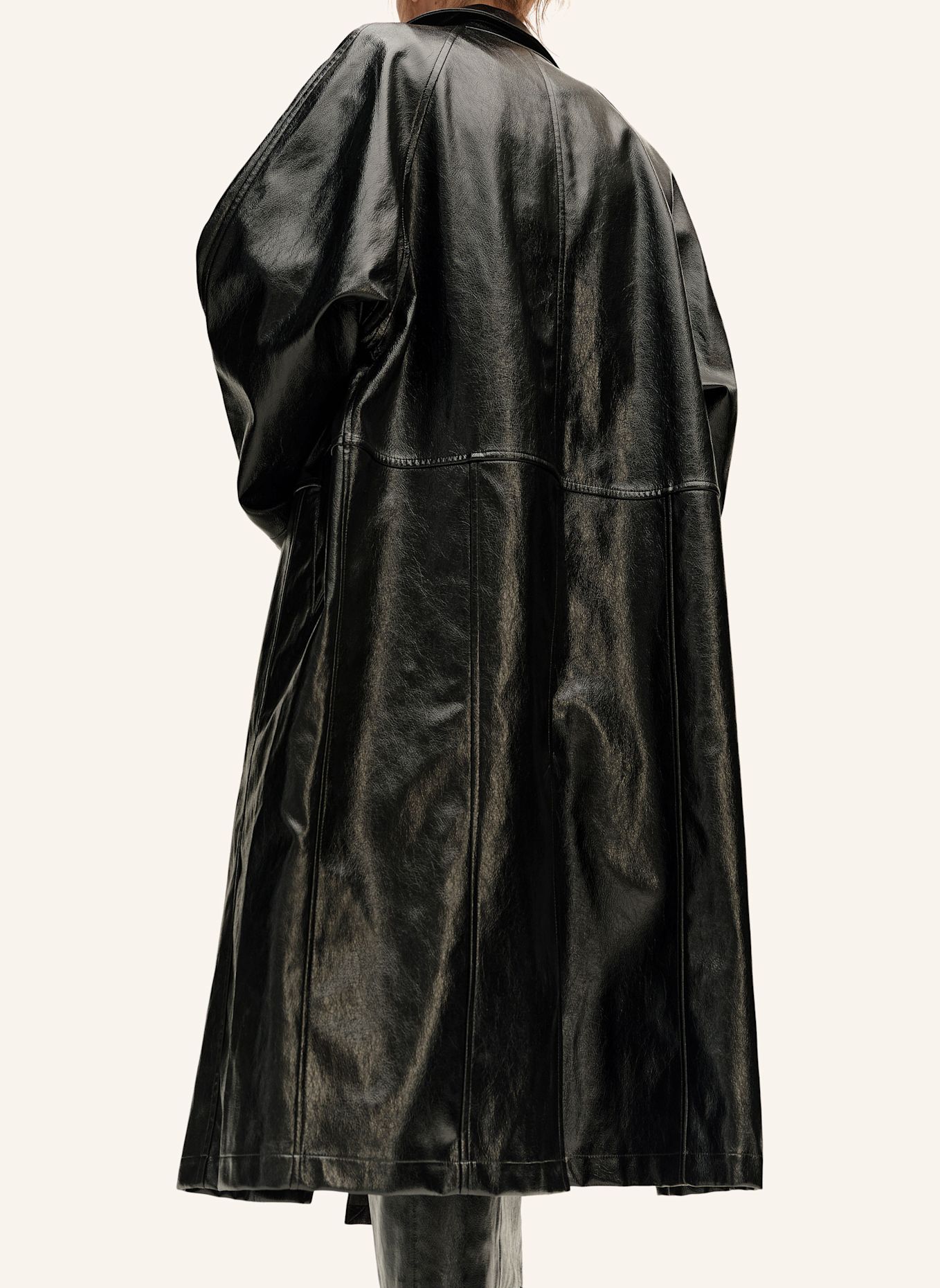 BIMBA Y LOLA Midi-Trenchcoat: SCHWARZ