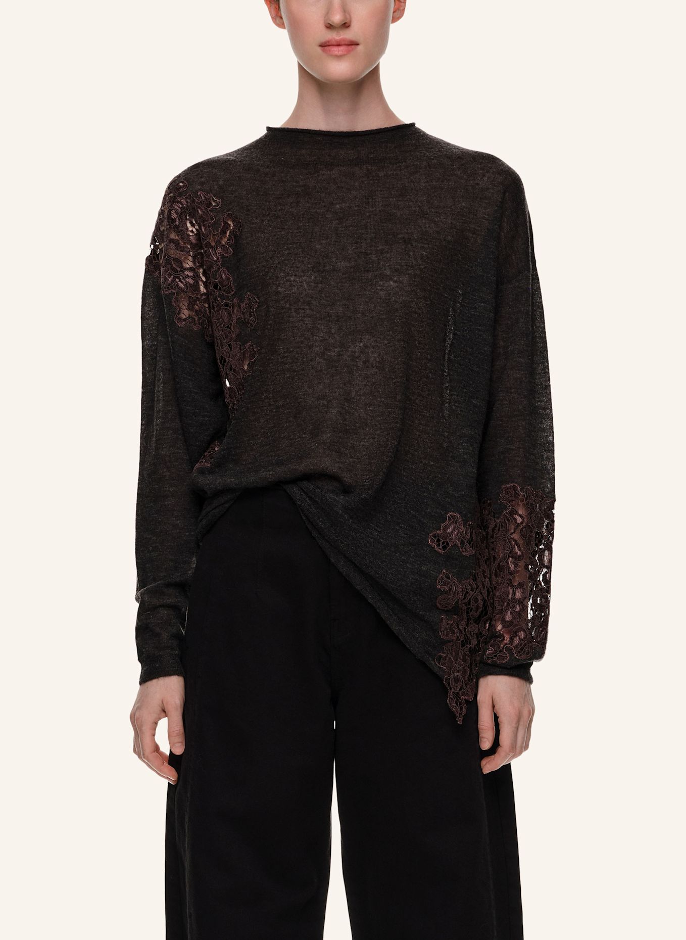 BIMBA Y LOLA Wollpullover: GRAU