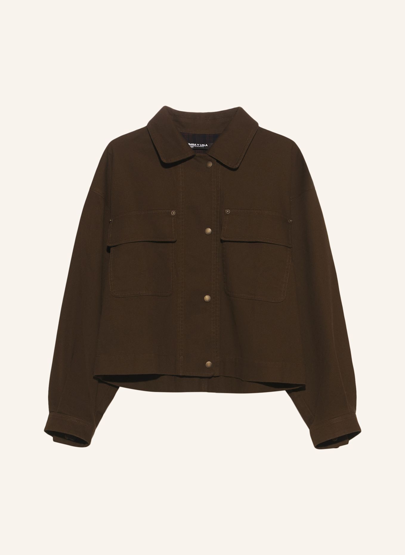 BIMBA Y LOLA Baumwolljacke: BRAUN