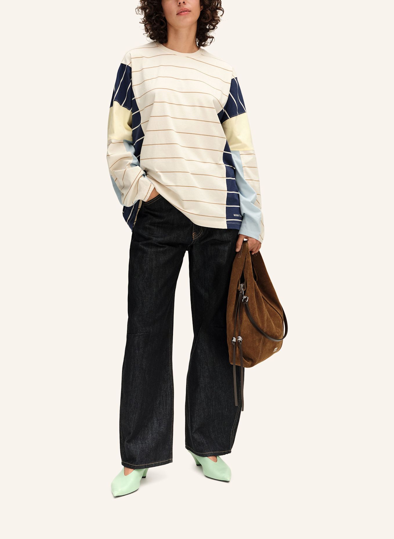 BIMBA Y LOLA Oversize-T-Shirt: WEISS