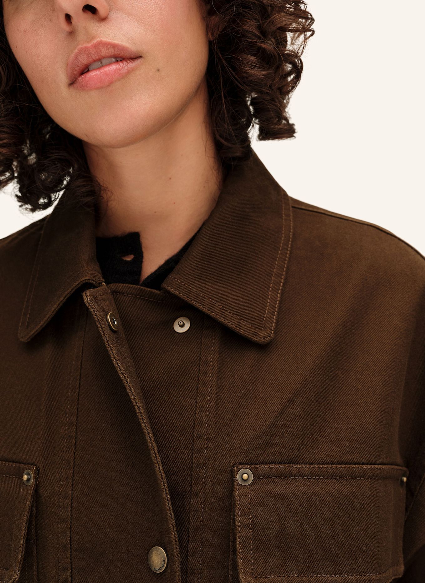 BIMBA Y LOLA Baumwolljacke: BRAUN