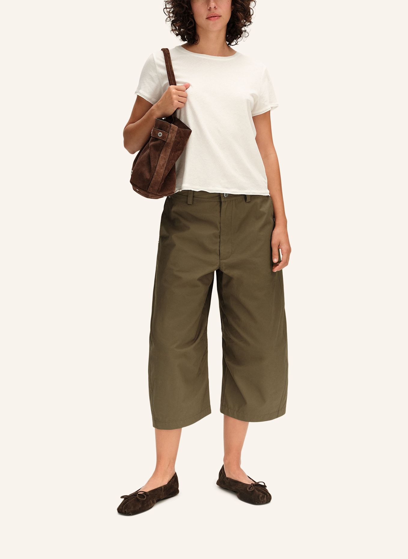 BIMBA Y LOLA Baumwollhose: BRAUN
