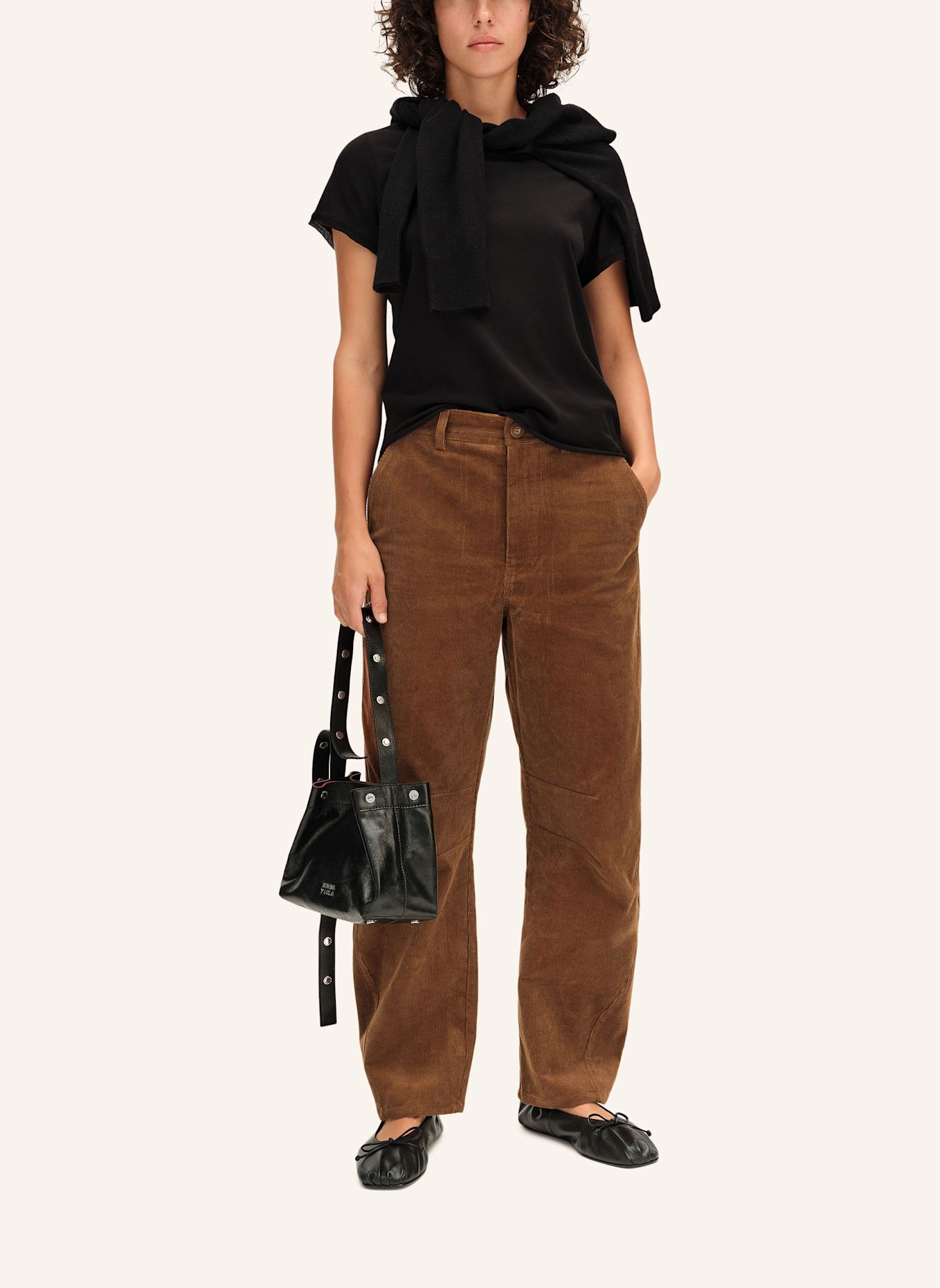 BIMBA Y LOLA Cordhose: BRAUN