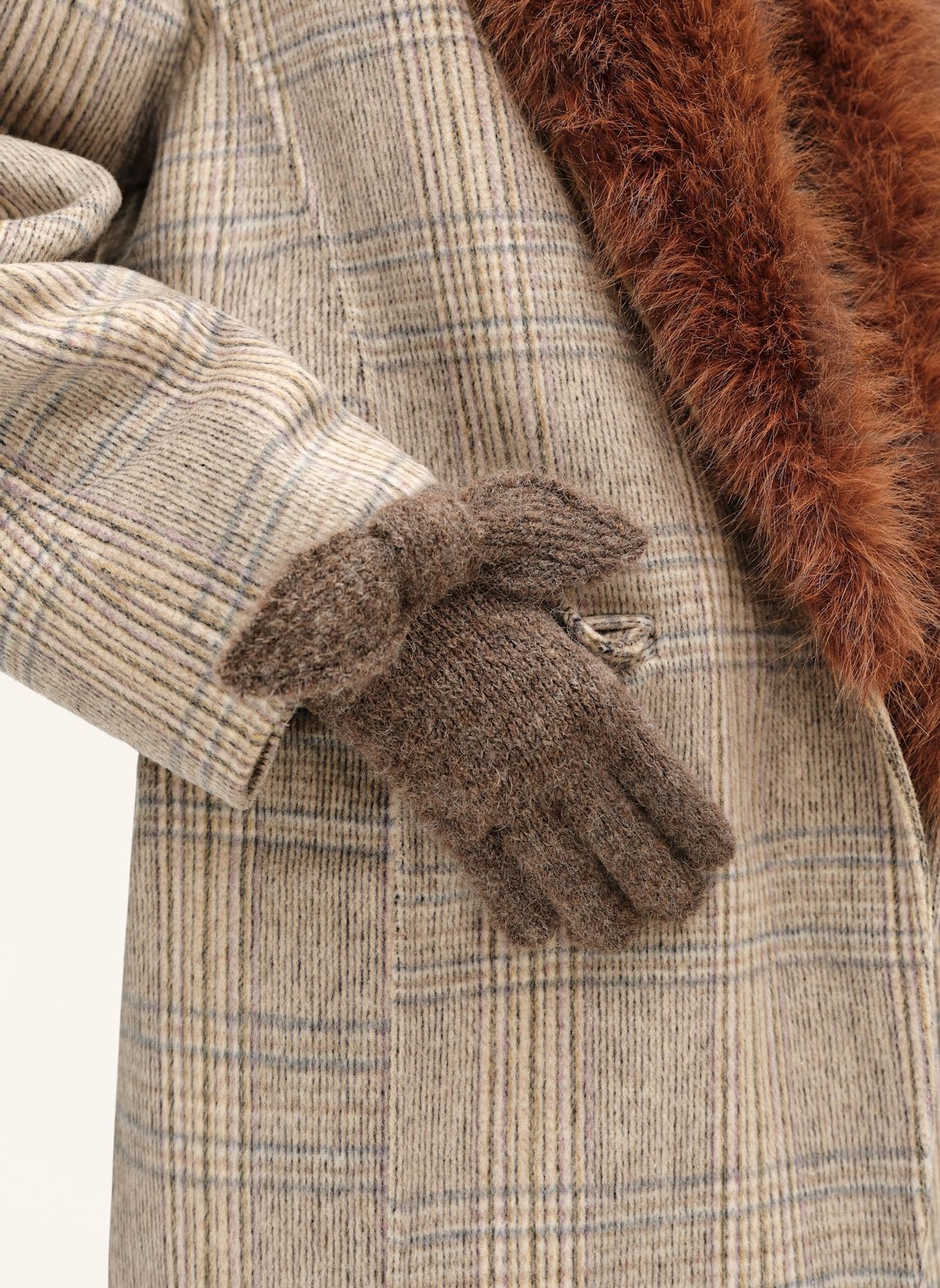 BIMBA Y LOLA Strickhandschuh: BRAUN