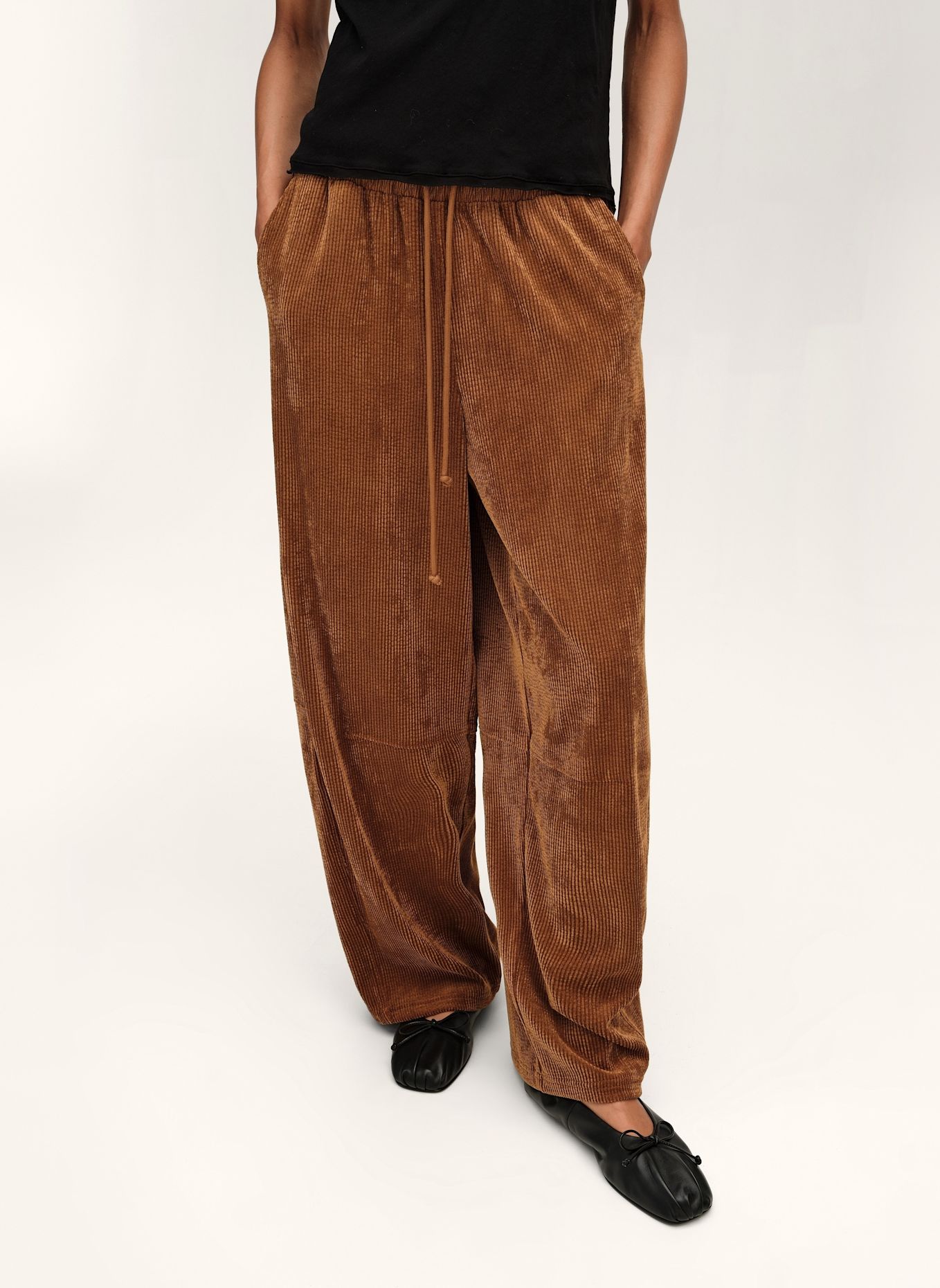 BIMBA Y LOLA Cord-Jogginghose: BRAUN