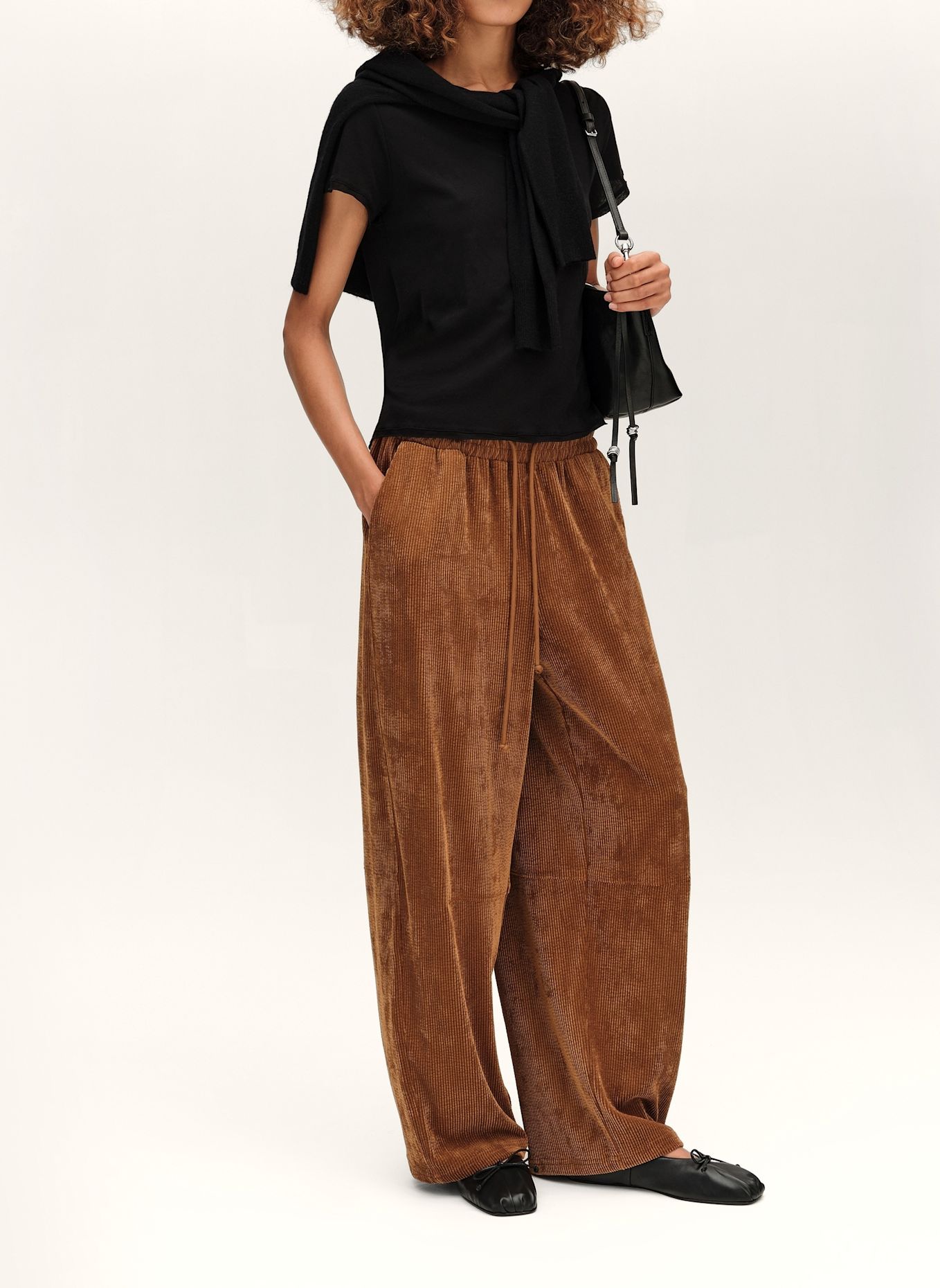 BIMBA Y LOLA Cord-Jogginghose: BRAUN