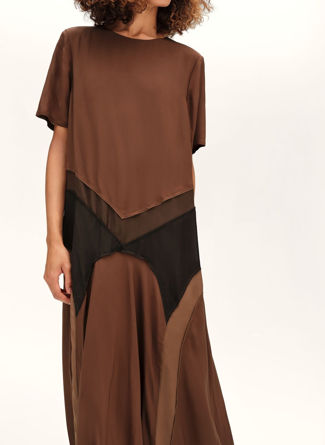 BIMBA Y LOLA A-Linienkleid: BRAUN