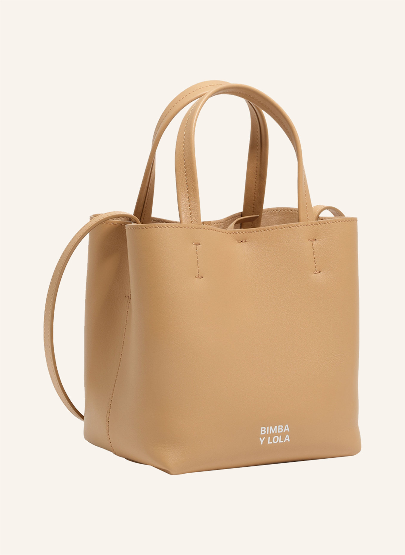 BIMBA Y LOLA Leder-Chihuahua-Tasche: KHAKI