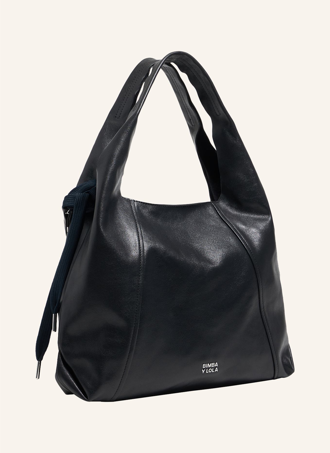 BIMBA Y LOLA Leder-Papiertasche: SCHWARZ