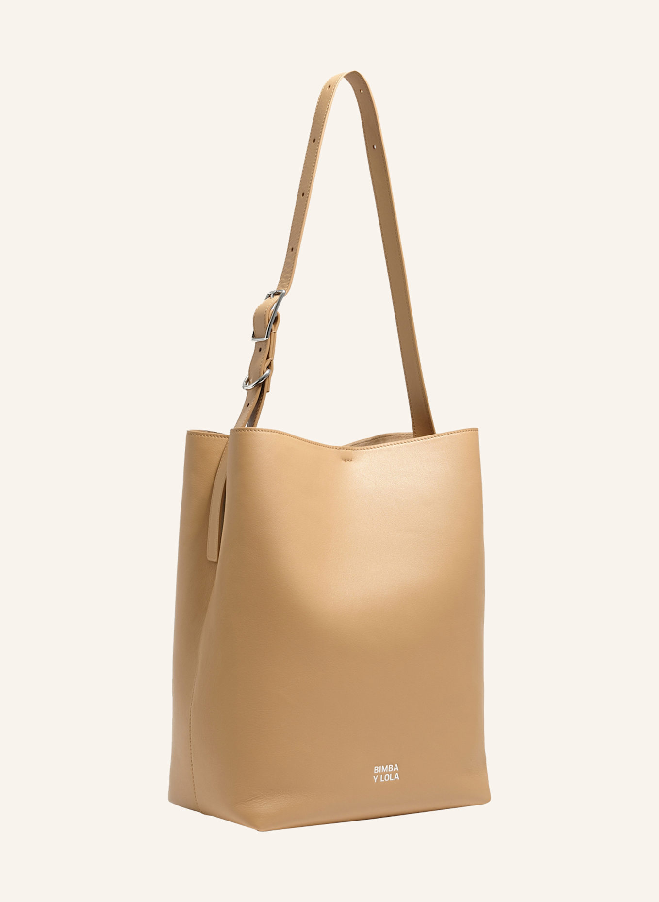 BIMBA Y LOLA Leder-Carlino-Tasche: KHAKI