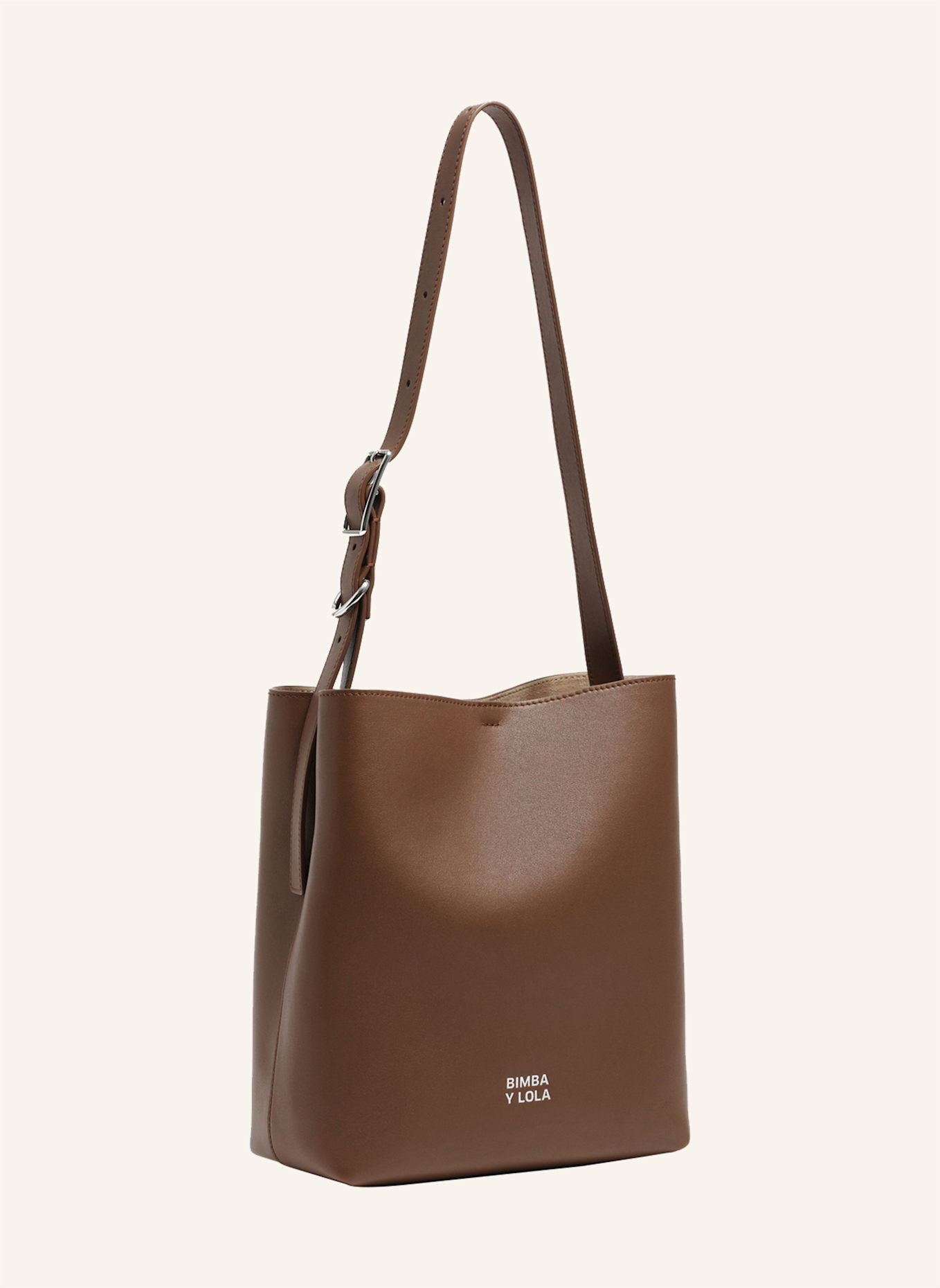 BIMBA Y LOLA Leder-Carlino-Tasche: BRAUN