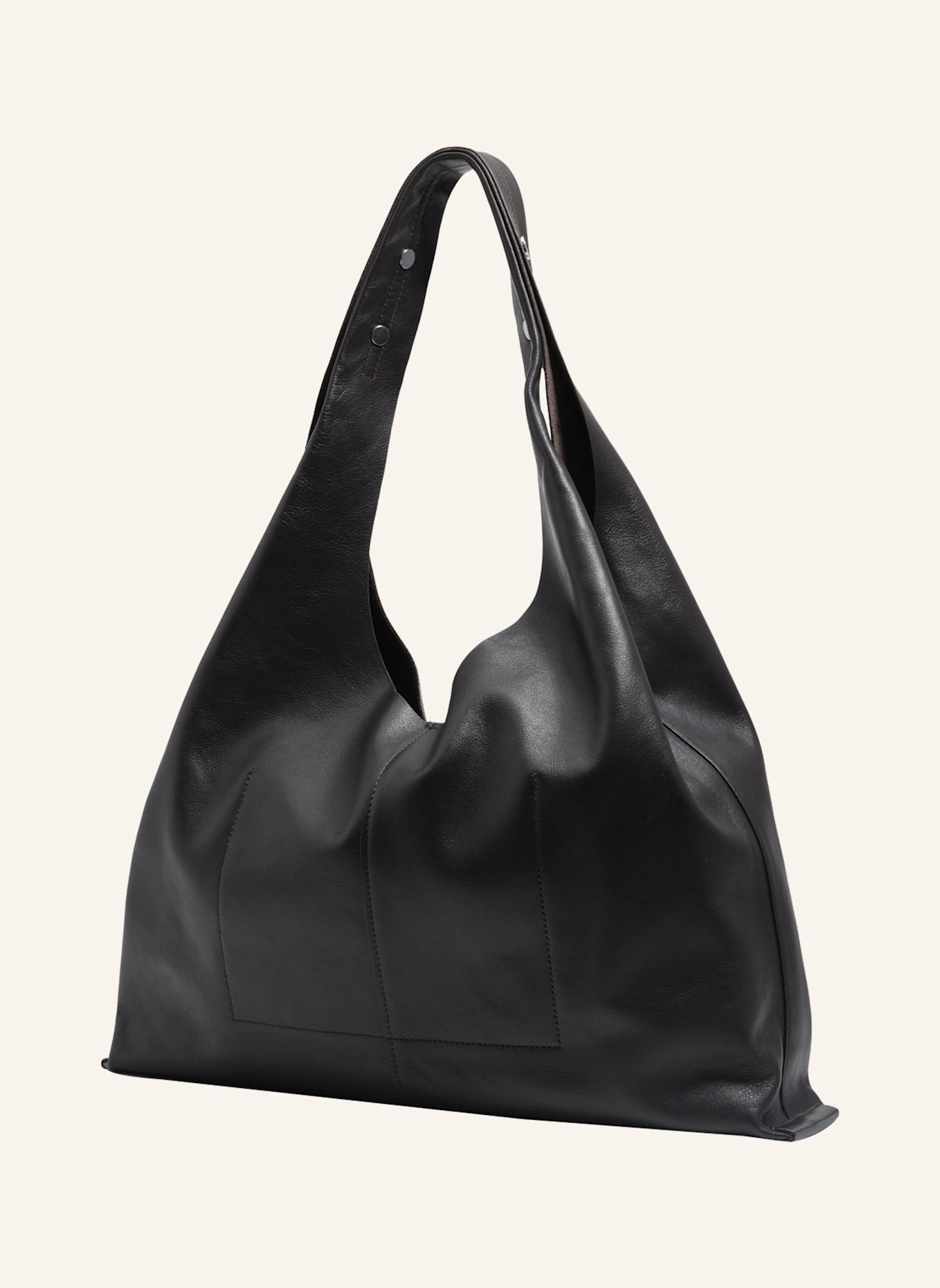 BIMBA Y LOLA Leder-Maxi-Bikini-Papiertasche: BRAUN