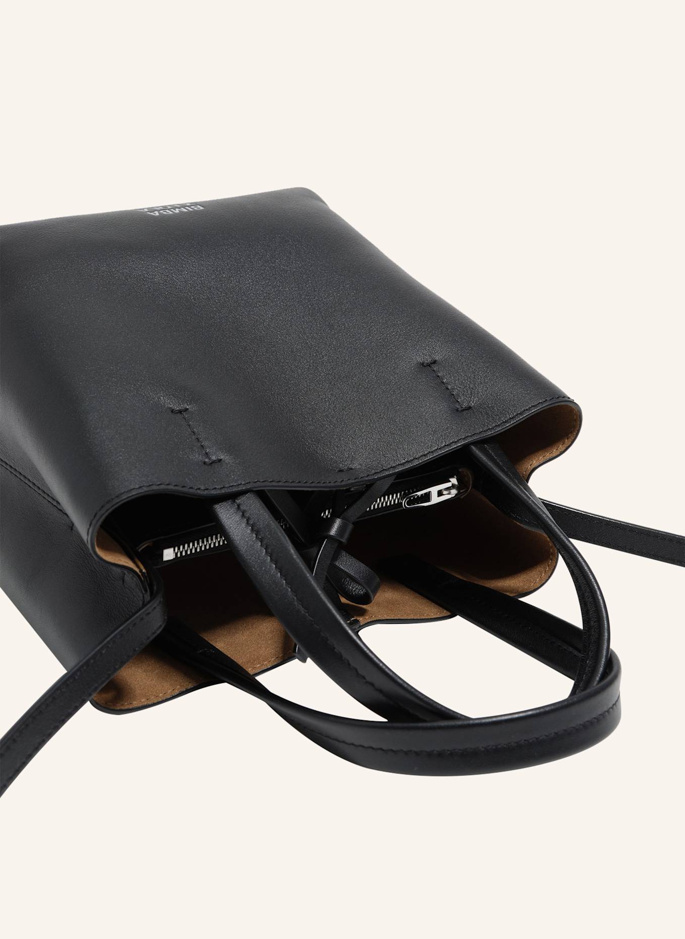 BIMBA Y LOLA Leder-Chihuahua-Tasche: SCHWARZ