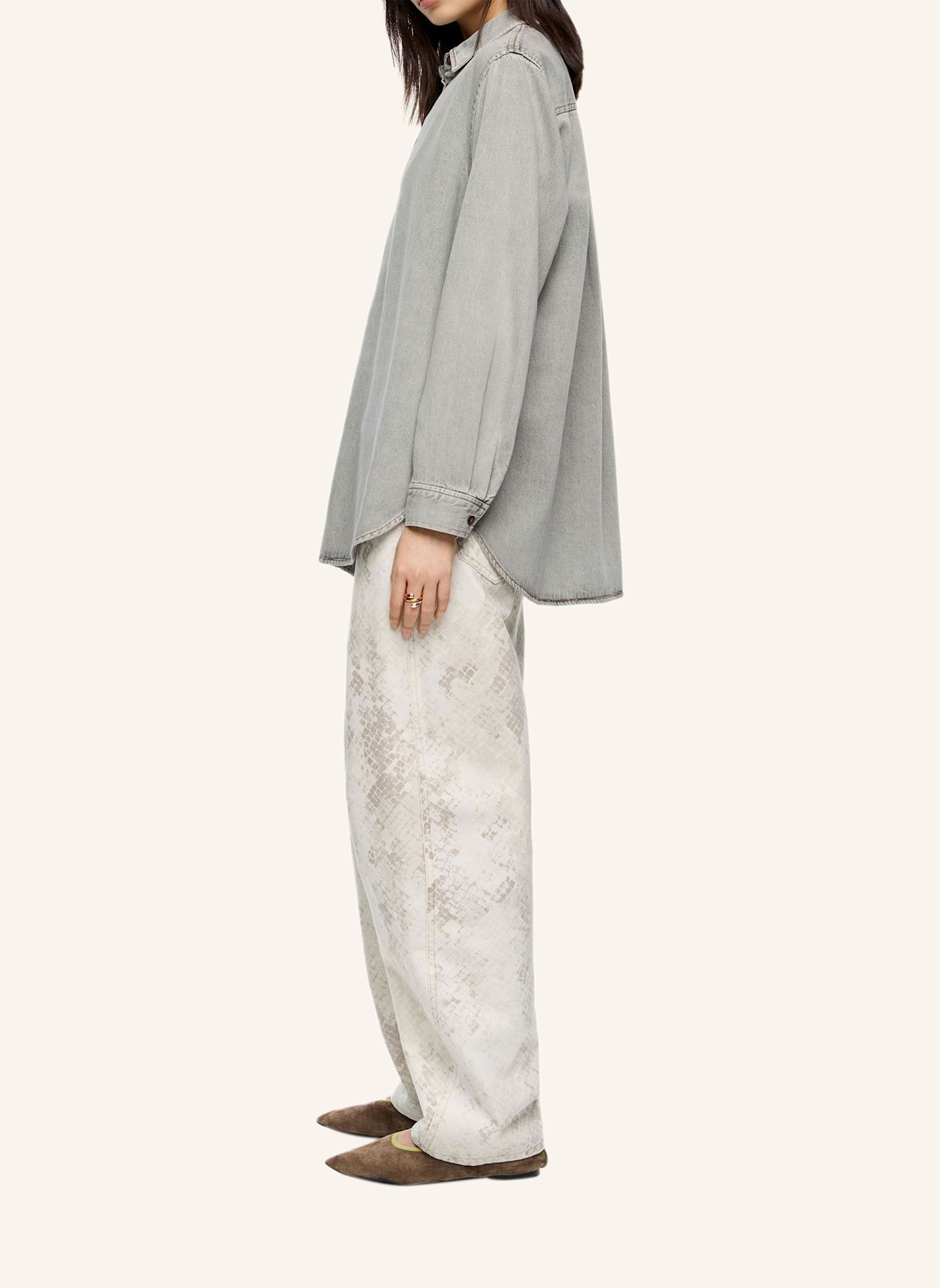 BIMBA Y LOLA Jeans BARREL: GRAU
