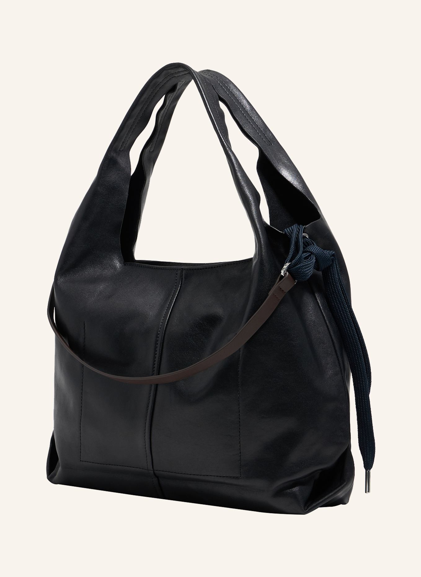 BIMBA Y LOLA Leder-Papiertasche: SCHWARZ