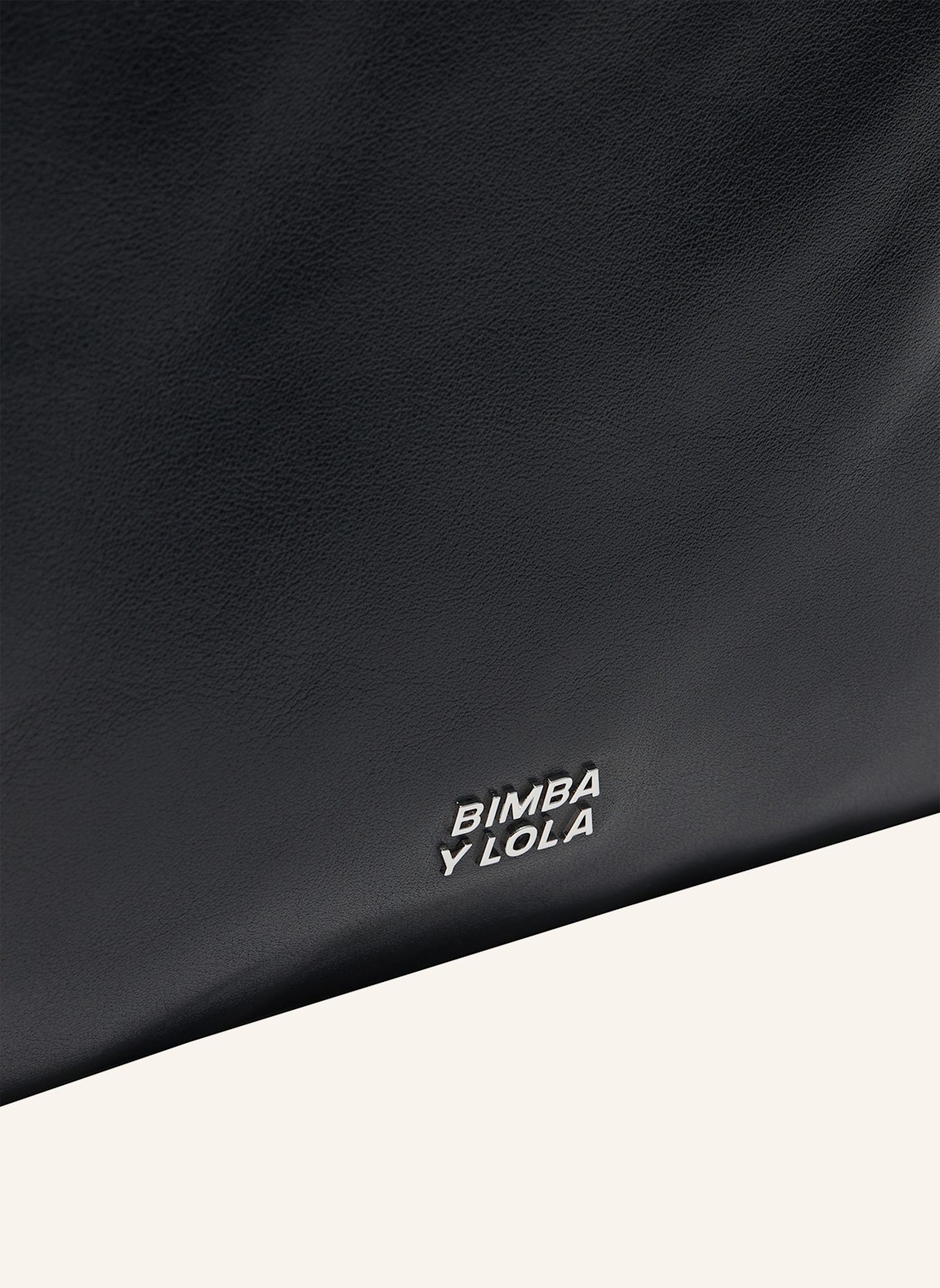 BIMBA Y LOLA Leder-Papiertasche: SCHWARZ