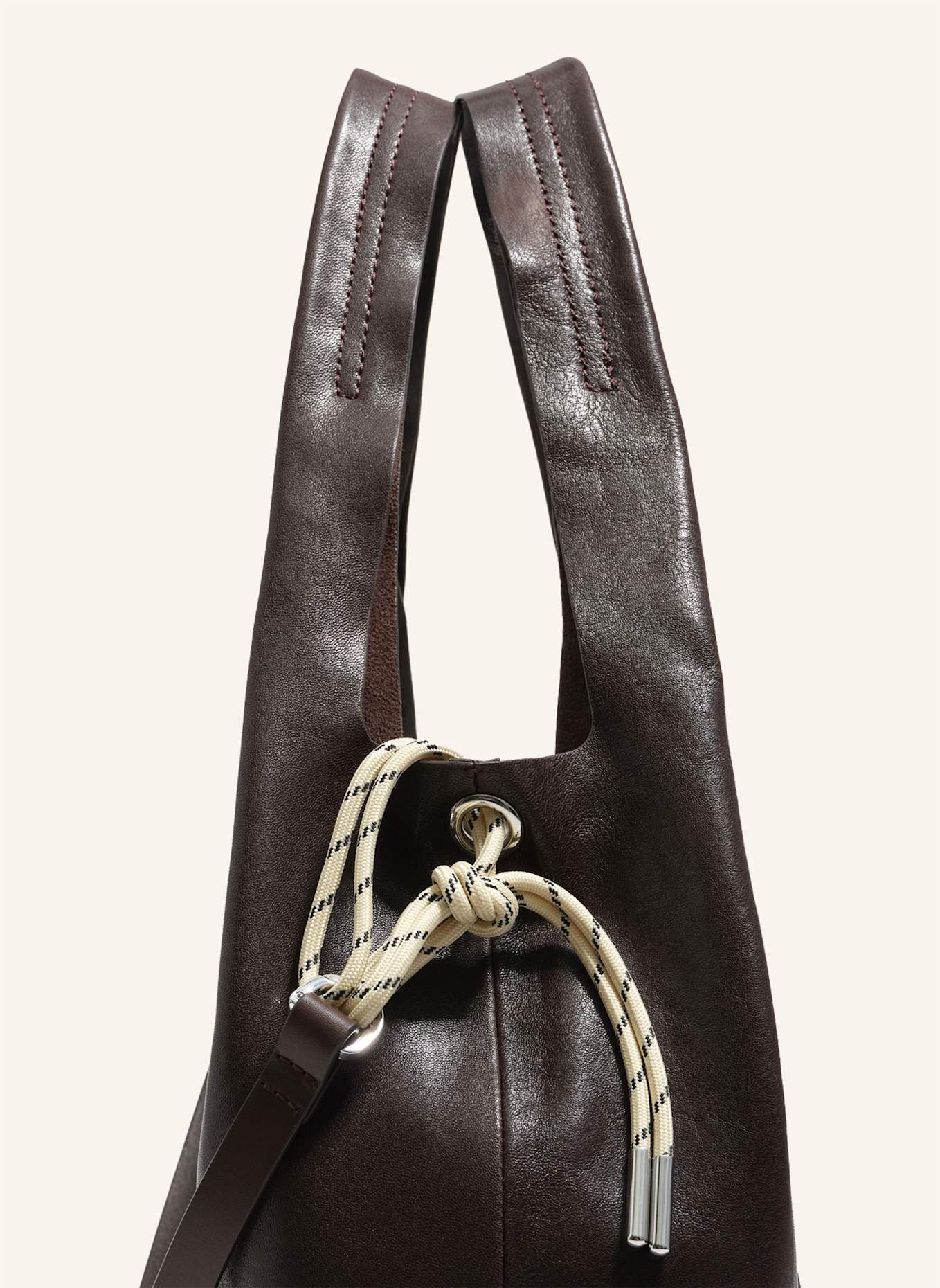 BIMBA Y LOLA Leder-Papiertasche: BRAUN