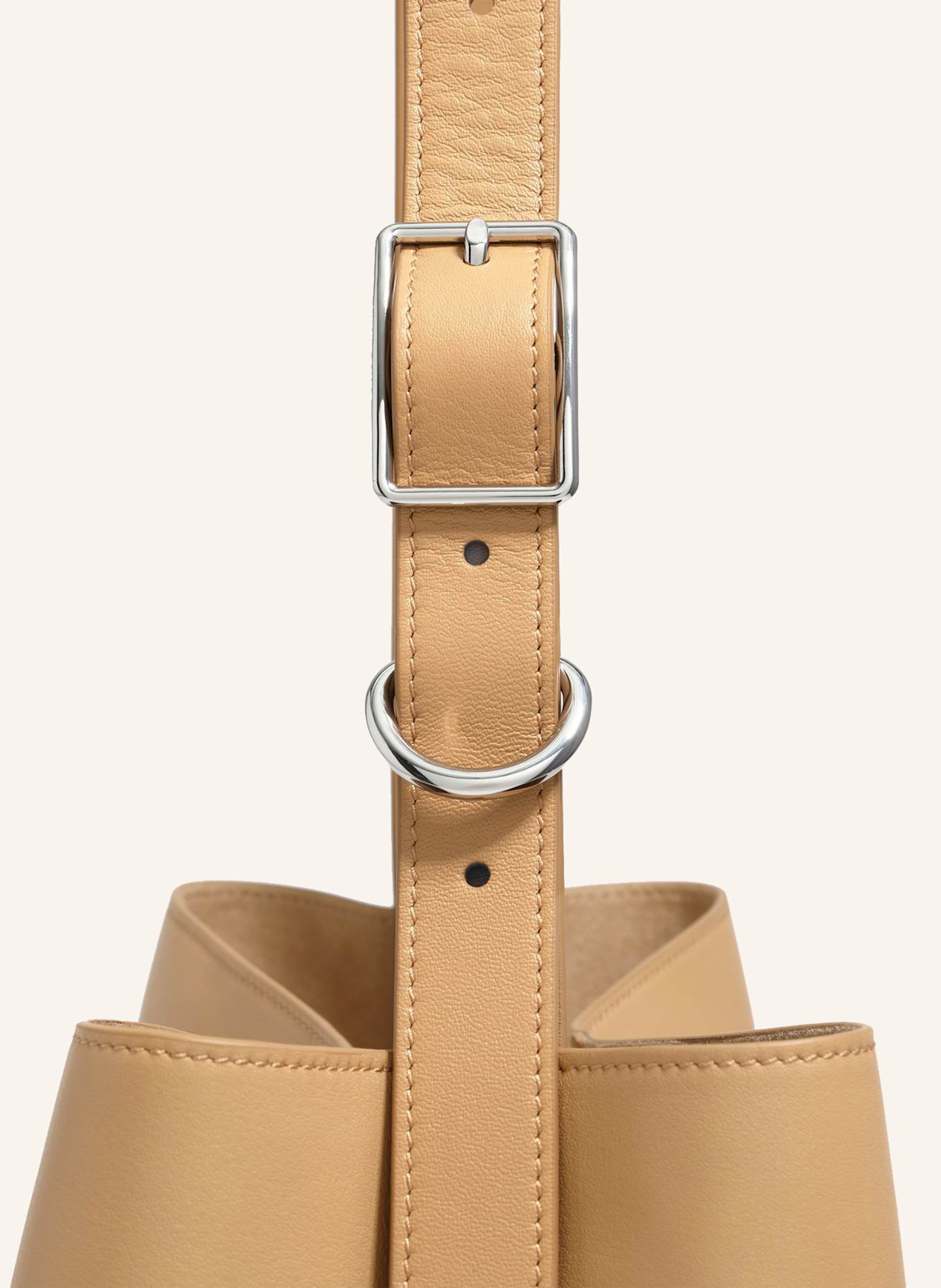BIMBA Y LOLA Leder-Carlino-Tasche: KHAKI