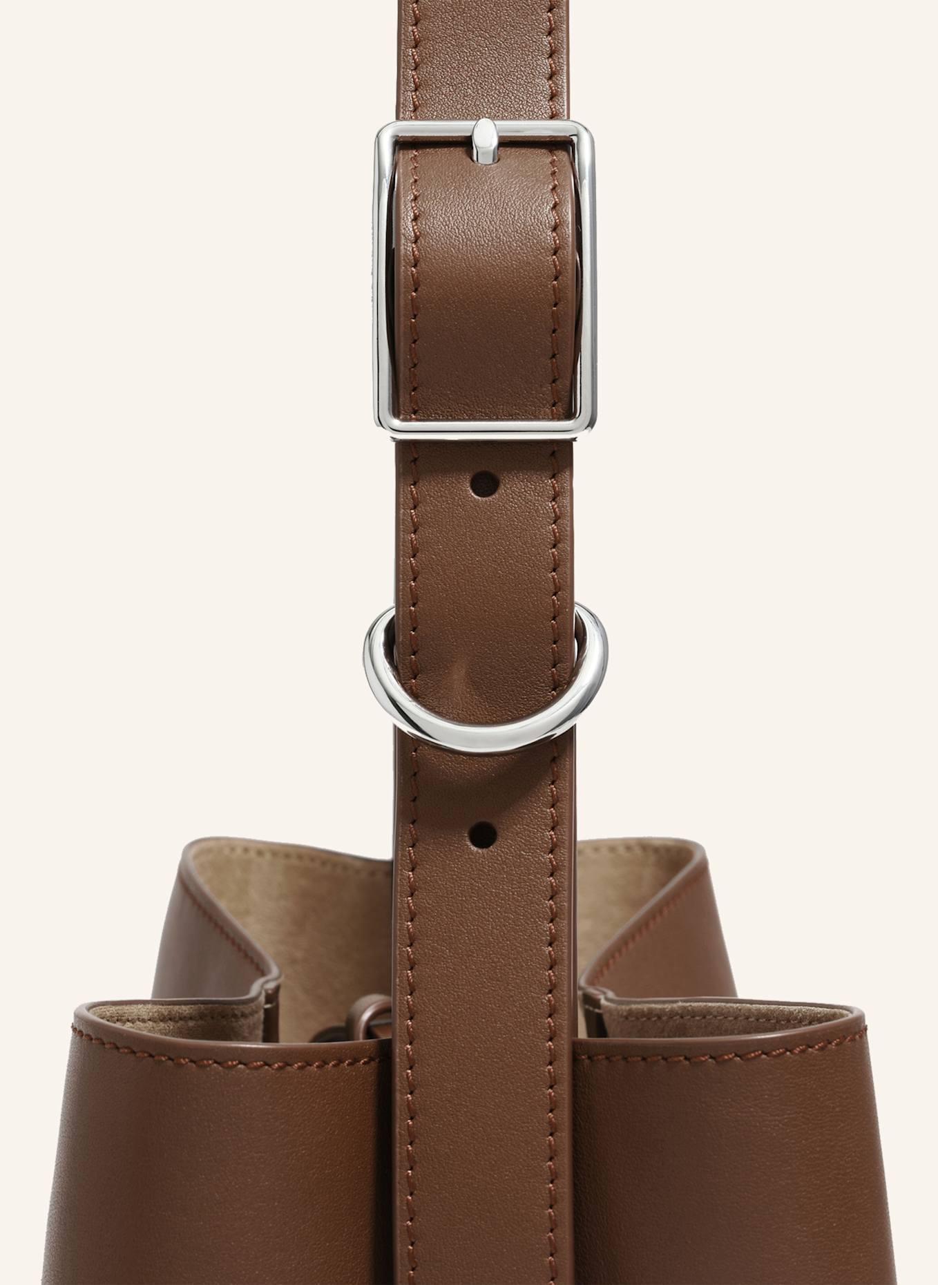 BIMBA Y LOLA Leder-Carlino-Tasche: BRAUN