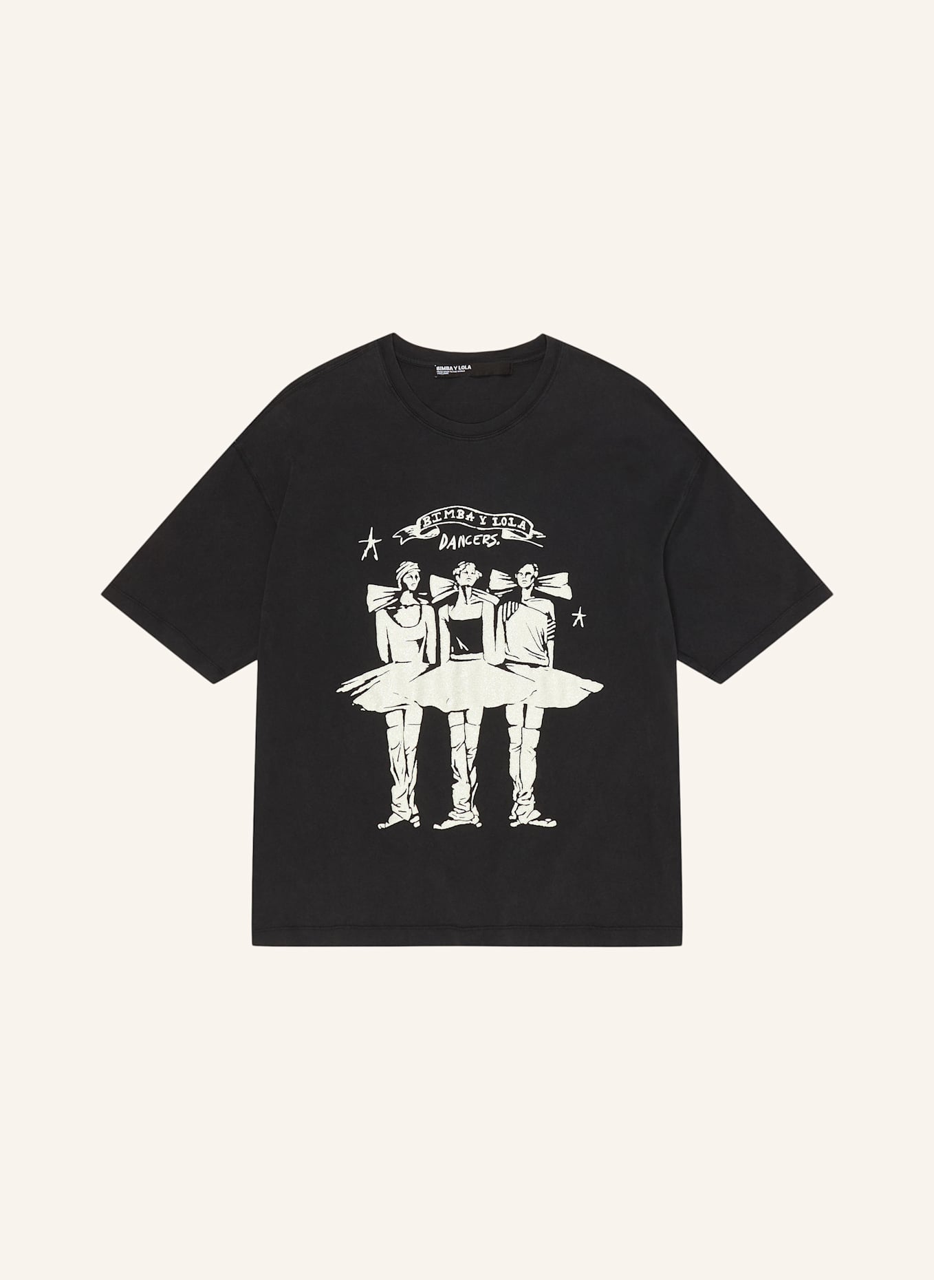 BIMBA Y LOLA T-Shirt: SCHWARZ