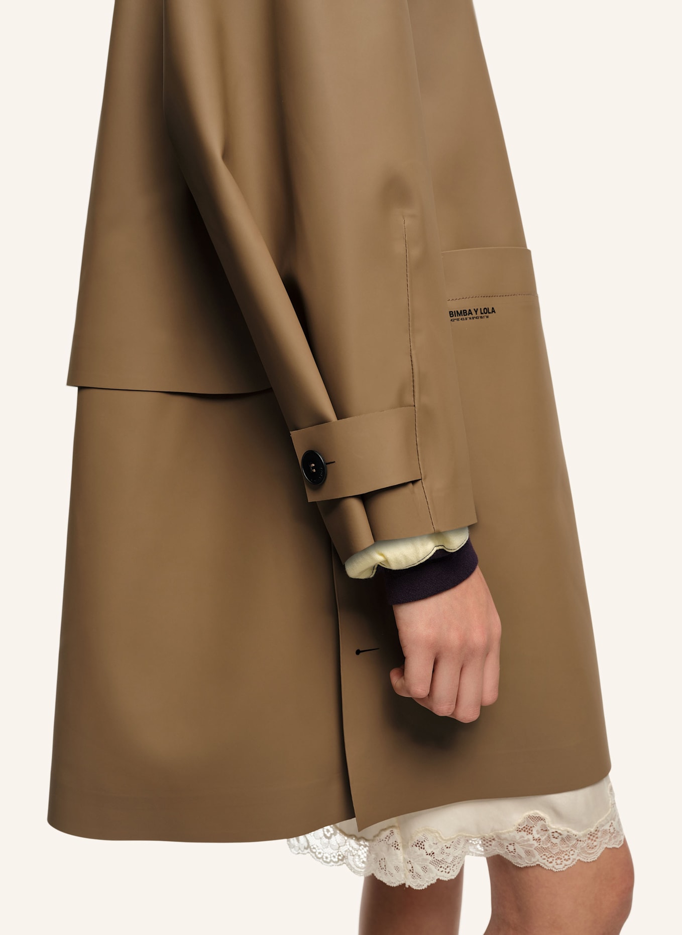 BIMBA Y LOLA Trenchcoat: BRAUN
