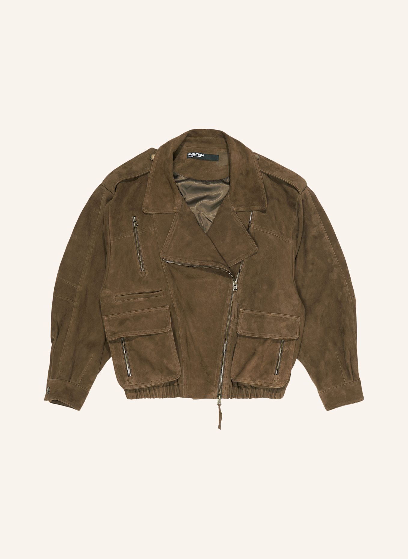 BIMBA Y LOLA Wildlederjacke: GRÜN