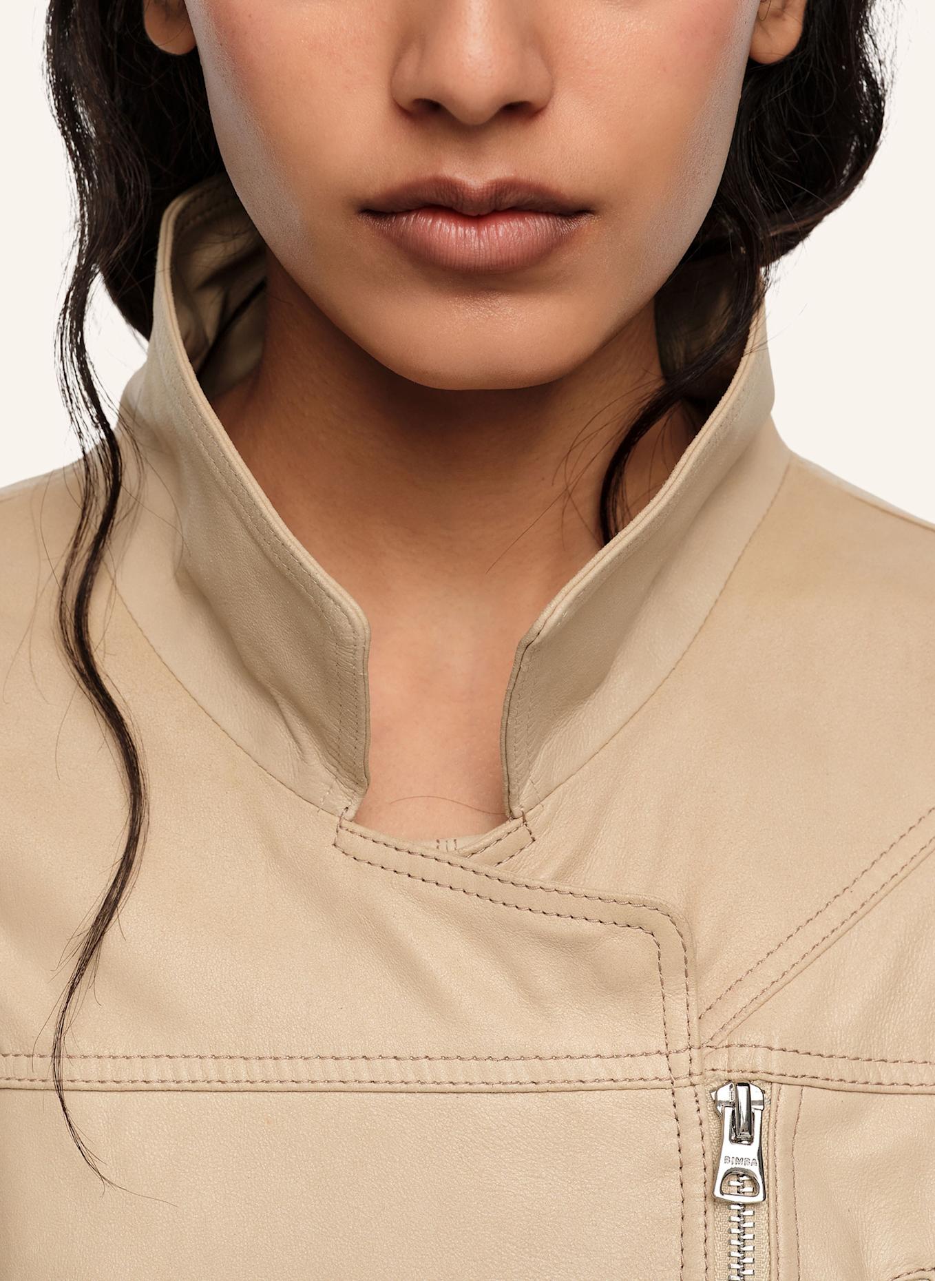 BIMBA Y LOLA Lederjacke: GRAU