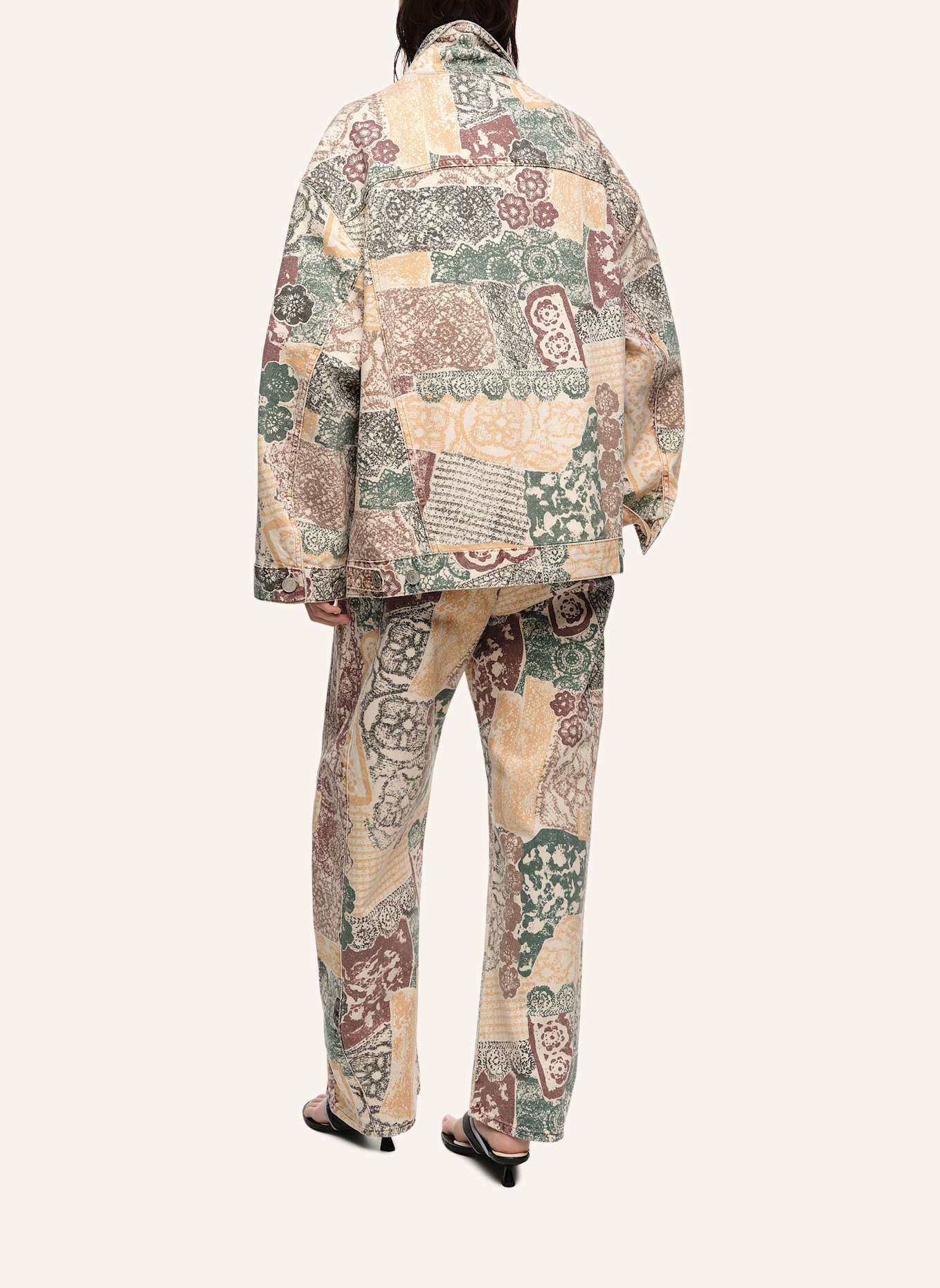 BIMBA Y LOLA Oversize-Jeansjacke: NUDE