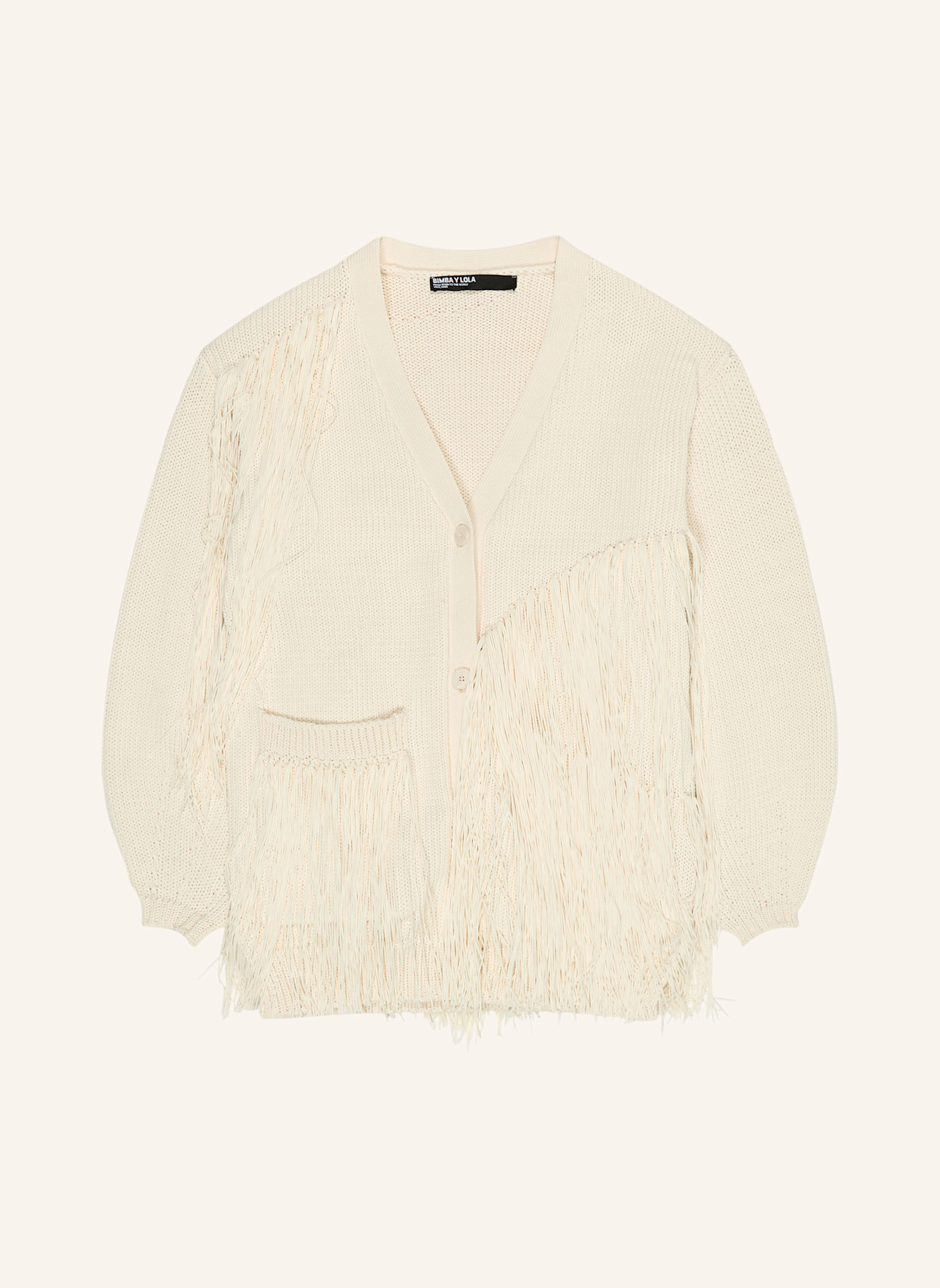 BIMBA Y LOLA Strickjacke: WEISS