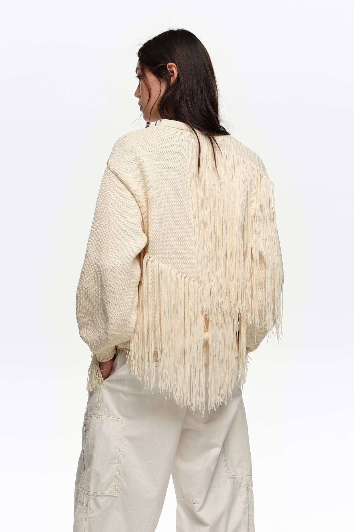 BIMBA Y LOLA Strickjacke: WEISS