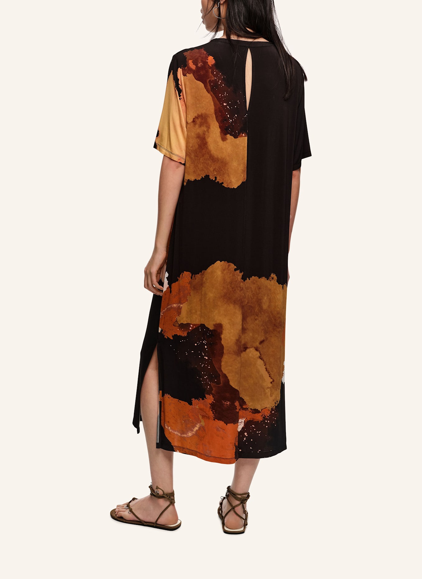 BIMBA Y LOLA Shirtkleid: SCHWARZ