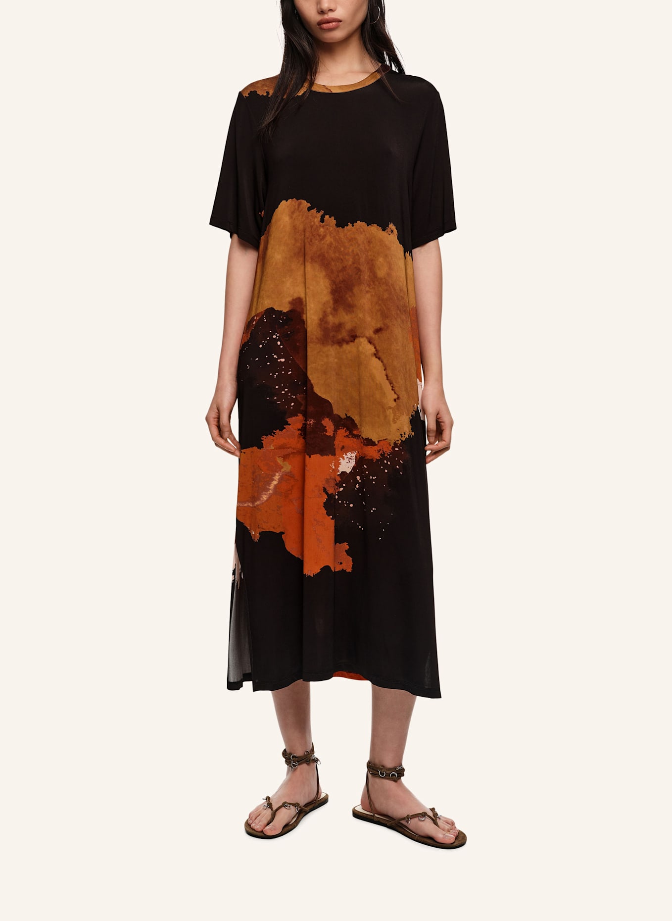 BIMBA Y LOLA Shirtkleid: SCHWARZ