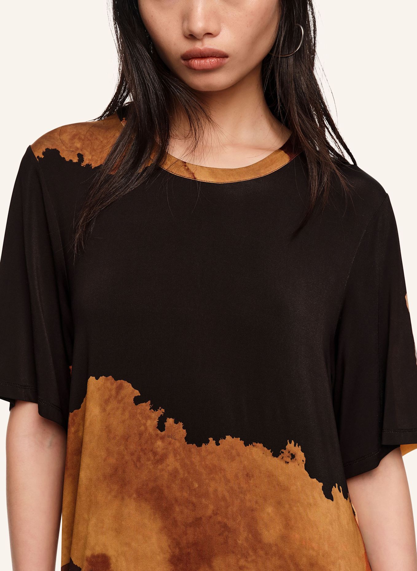 BIMBA Y LOLA Shirtkleid: SCHWARZ