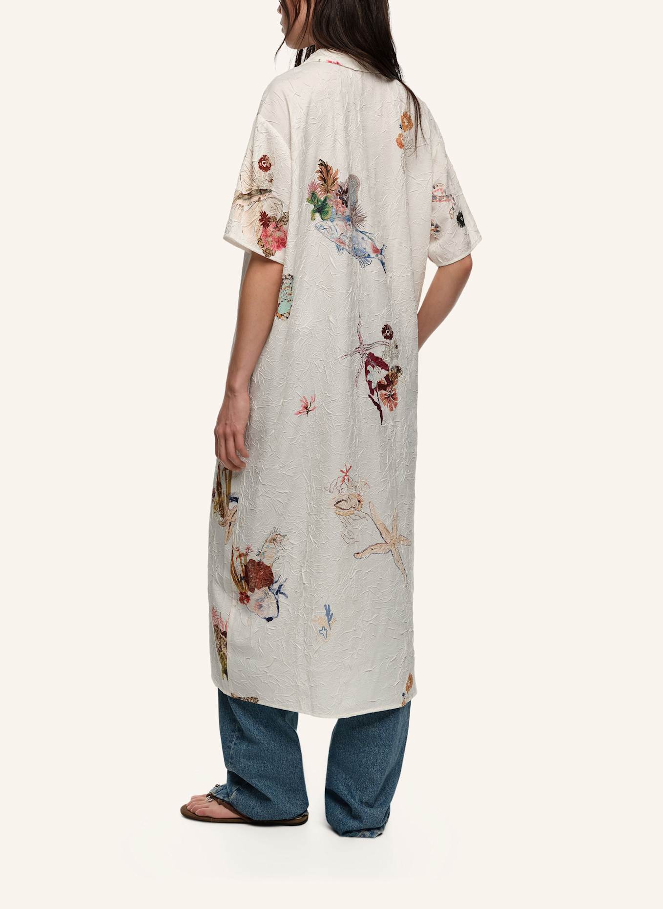 BIMBA Y LOLA Hemdkleid: WEISS