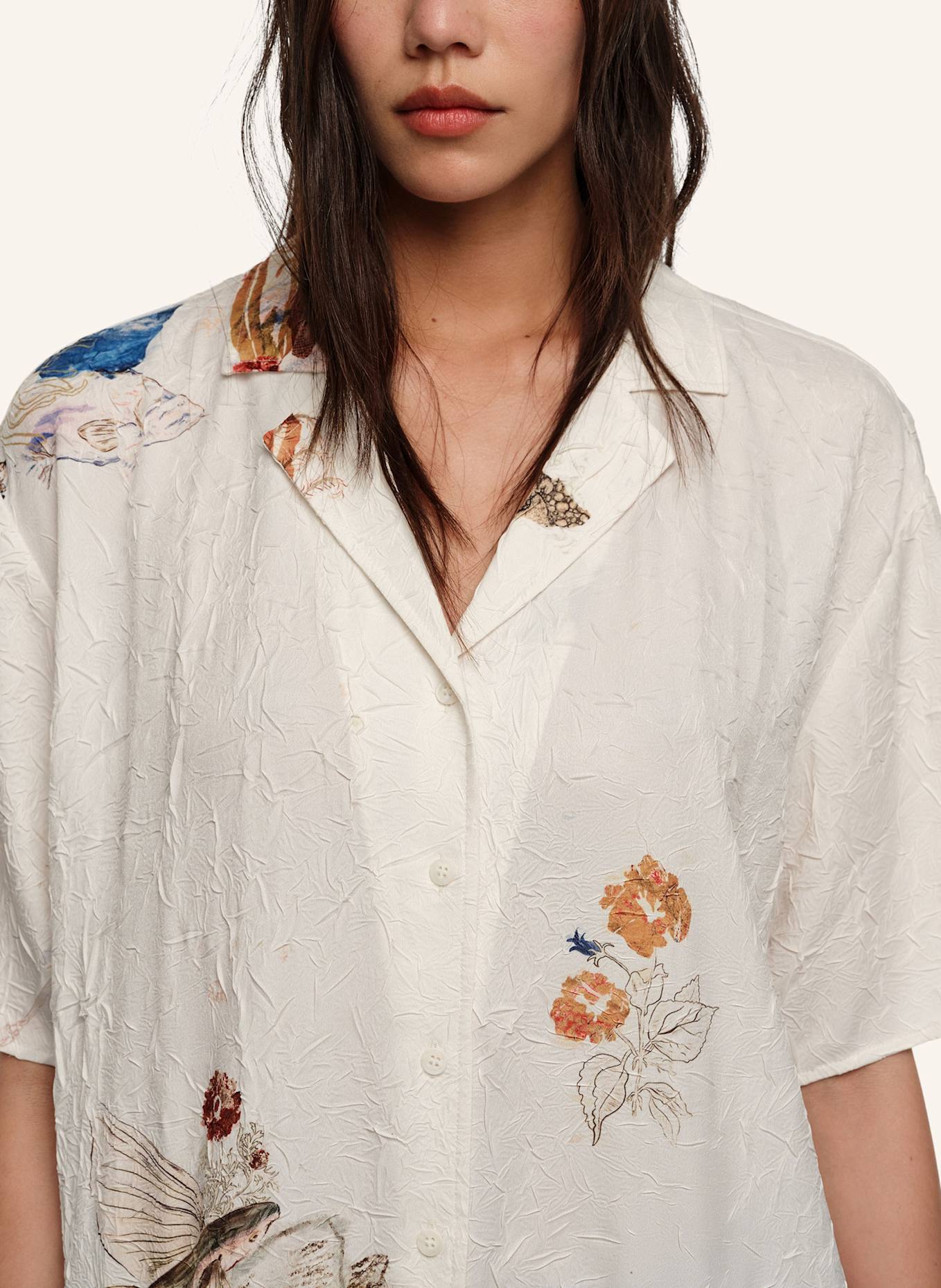 BIMBA Y LOLA Hemdkleid: WEISS