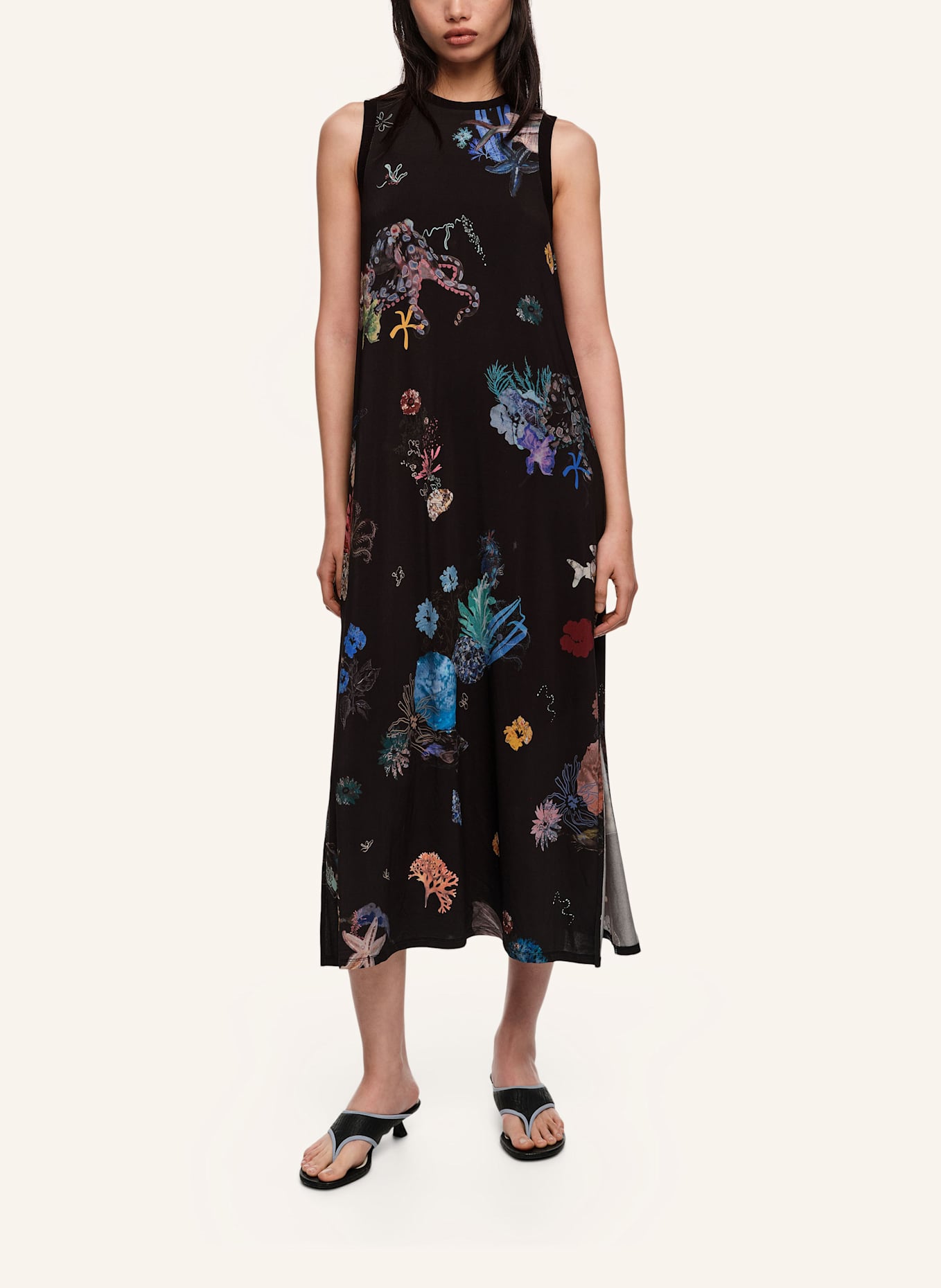 BIMBA Y LOLA Shirtkleid: SCHWARZ