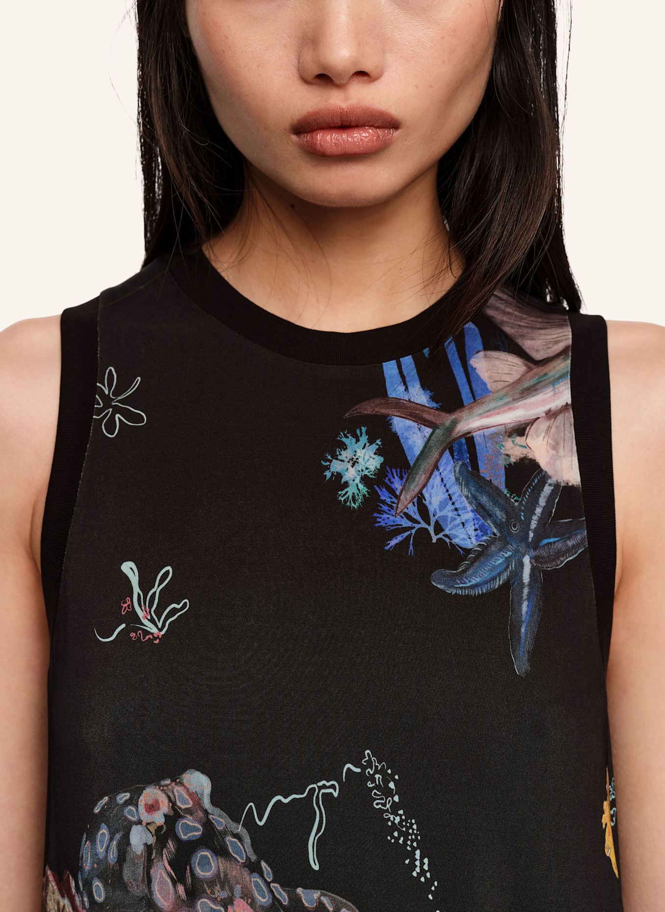 BIMBA Y LOLA Shirtkleid: SCHWARZ