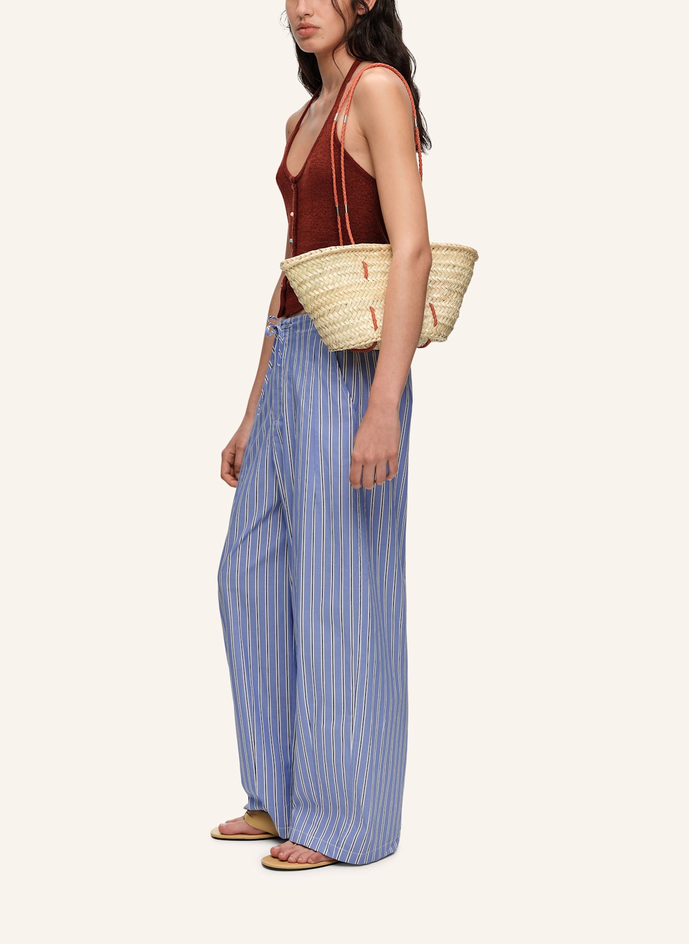 BIMBA Y LOLA Korbtasche: KHAKI
