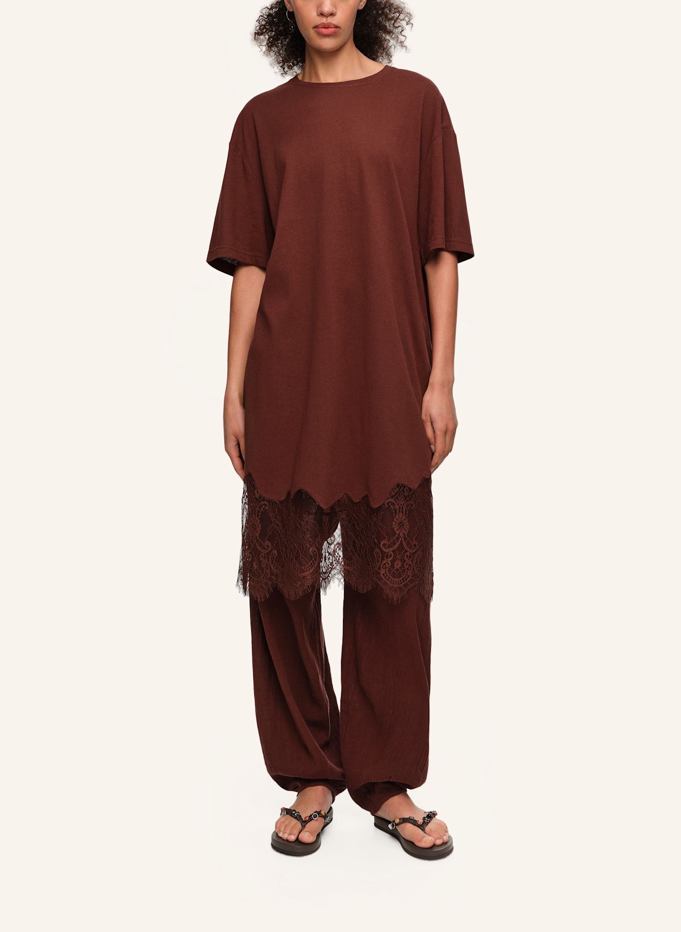 BIMBA Y LOLA Shirtkleid: BRAUN