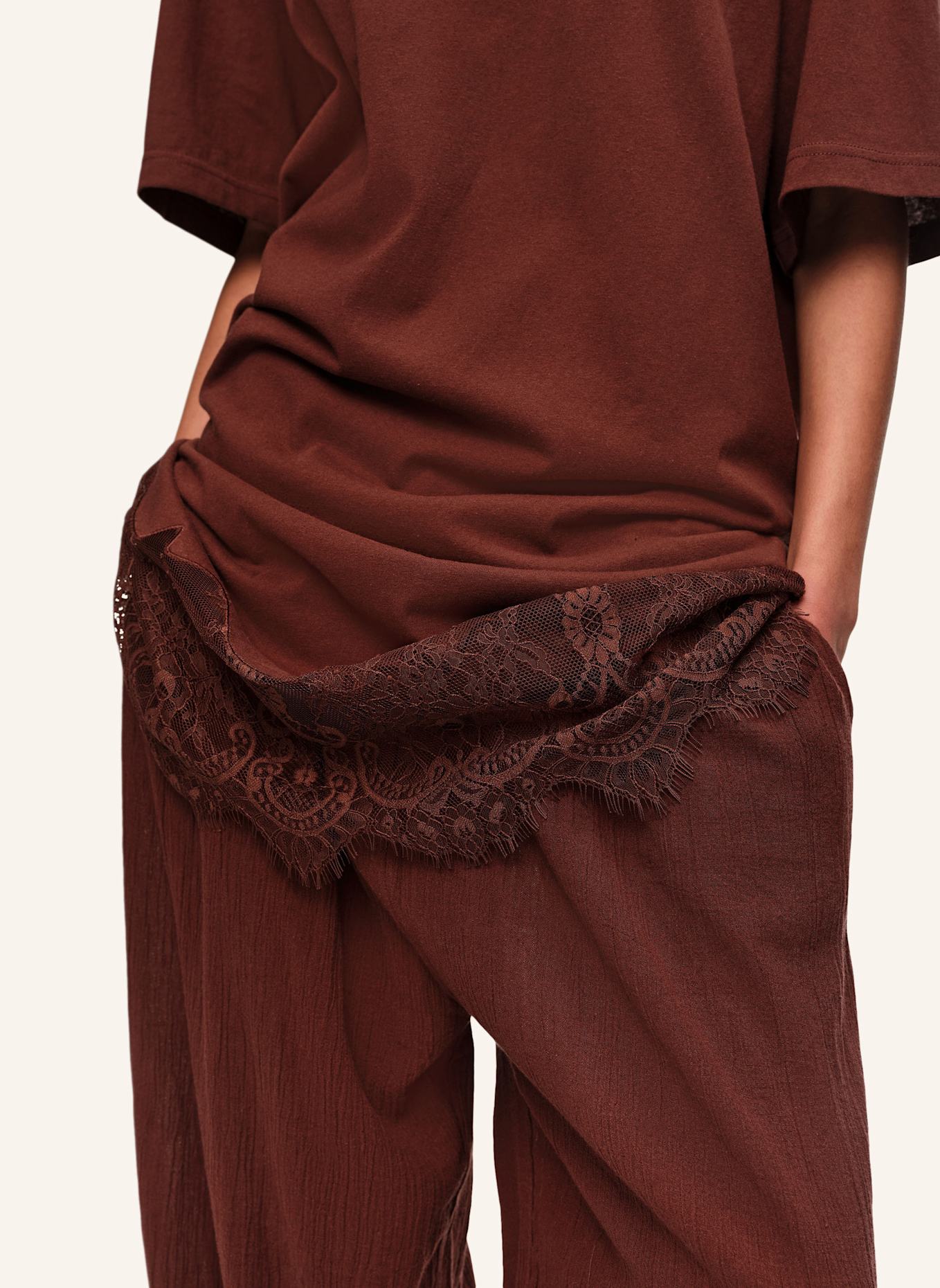 BIMBA Y LOLA Shirtkleid: BRAUN