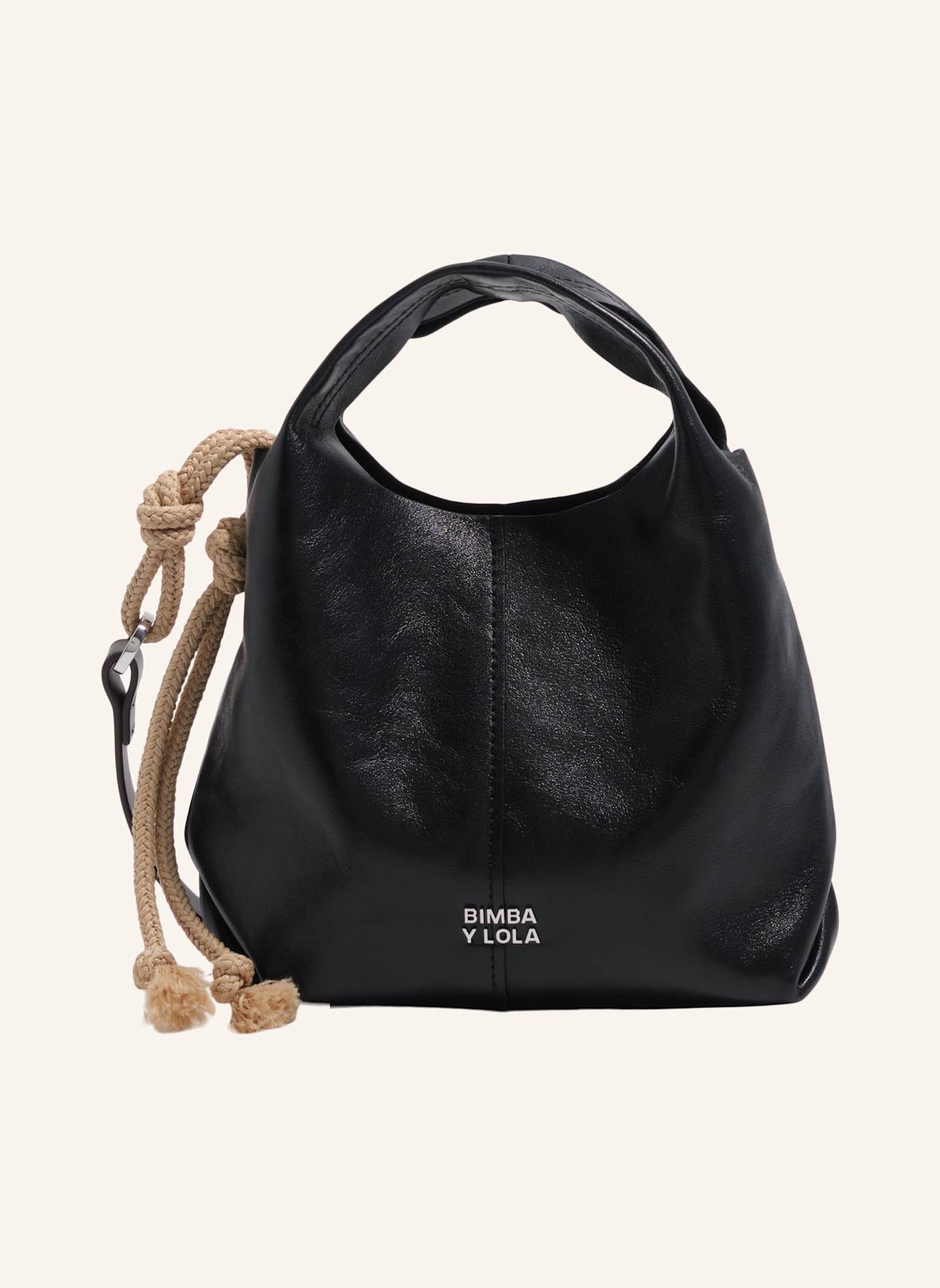BIMBA Y LOLA Mini-Ledertasche: SCHWARZ