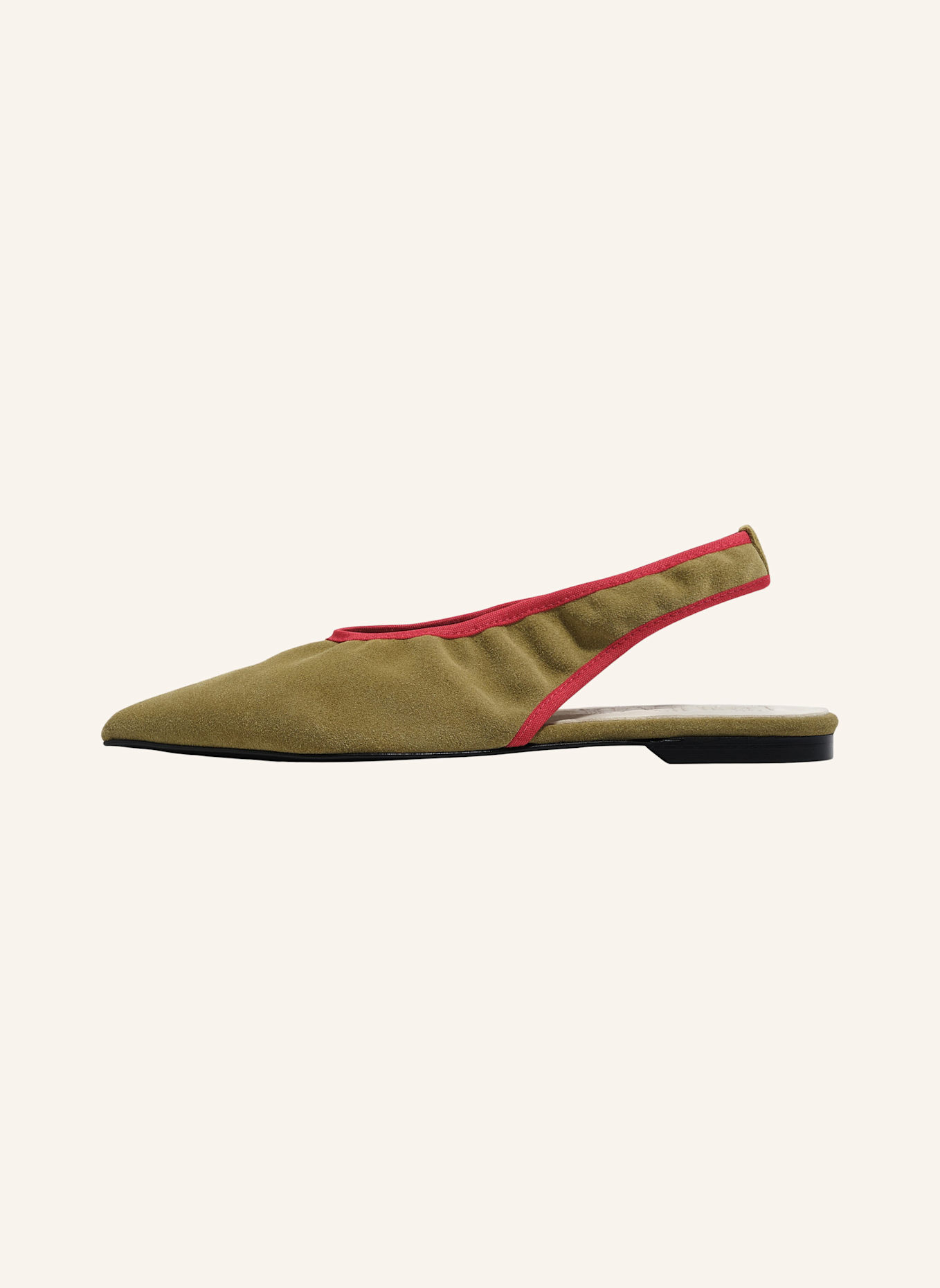 BIMBA Y LOLA Slingback-Ballerina: KHAKI