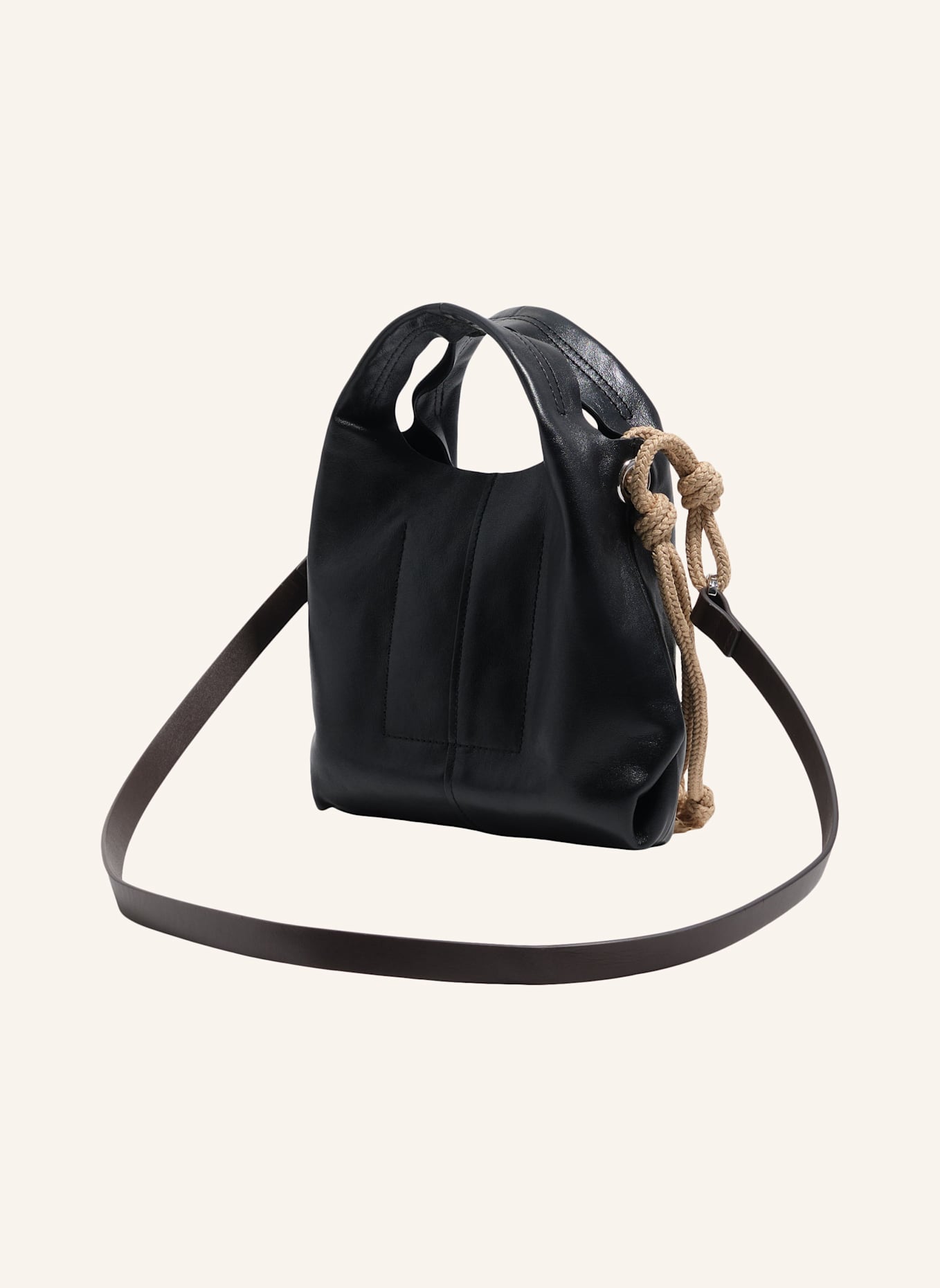 BIMBA Y LOLA Mini-Ledertasche: SCHWARZ