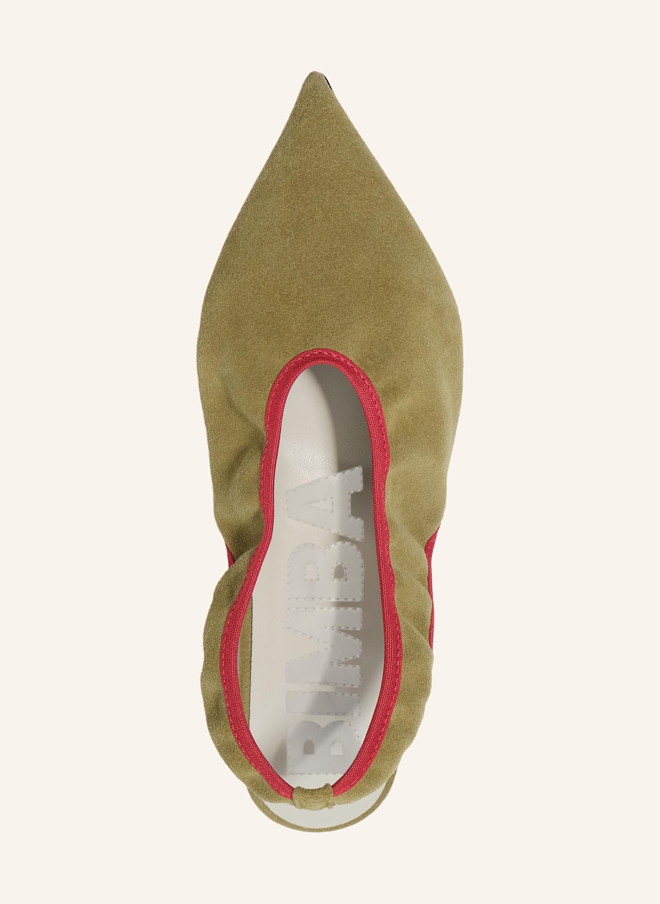 BIMBA Y LOLA Slingback-Ballerina: KHAKI