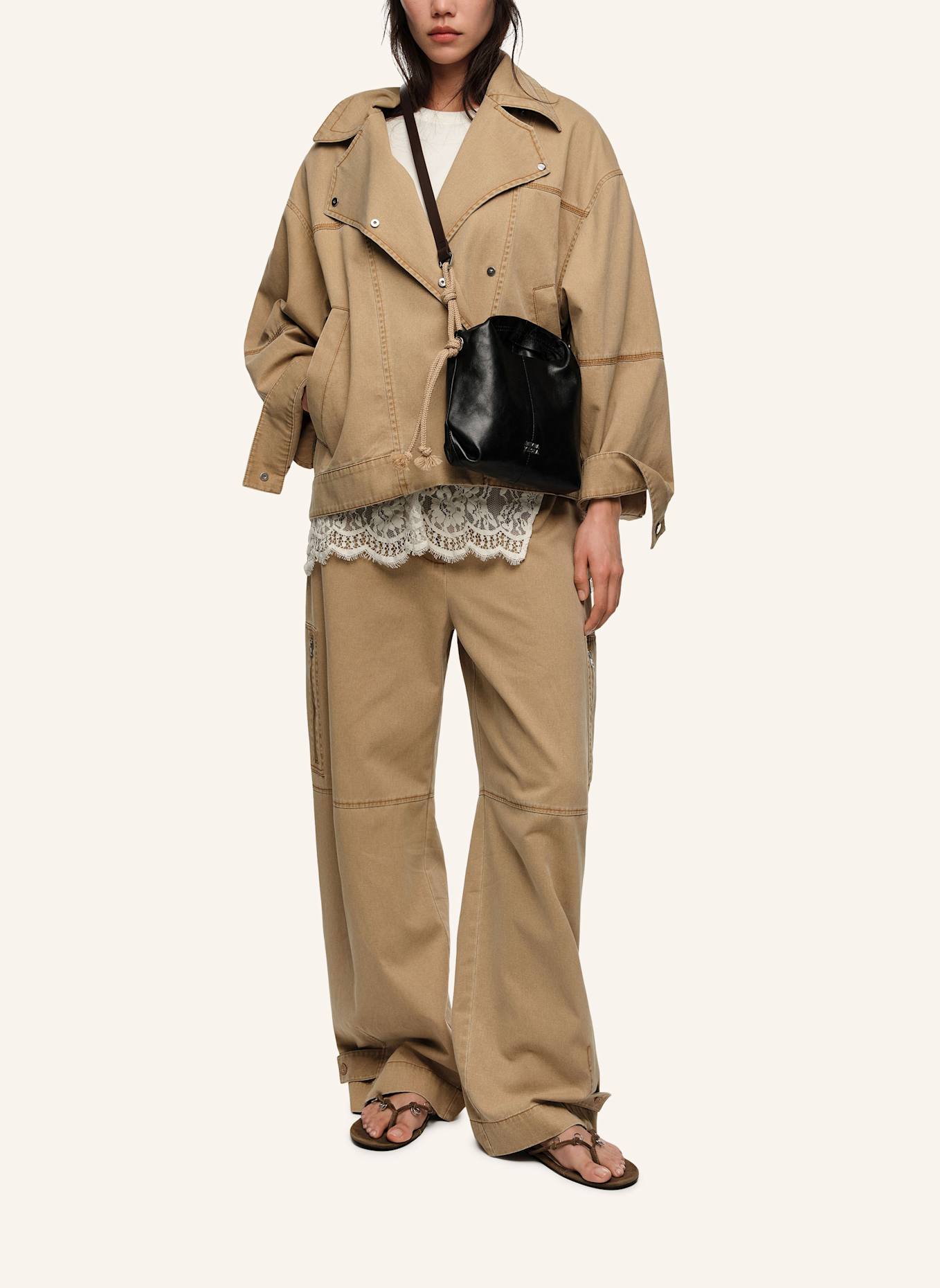 BIMBA Y LOLA Mini-Ledertasche: SCHWARZ