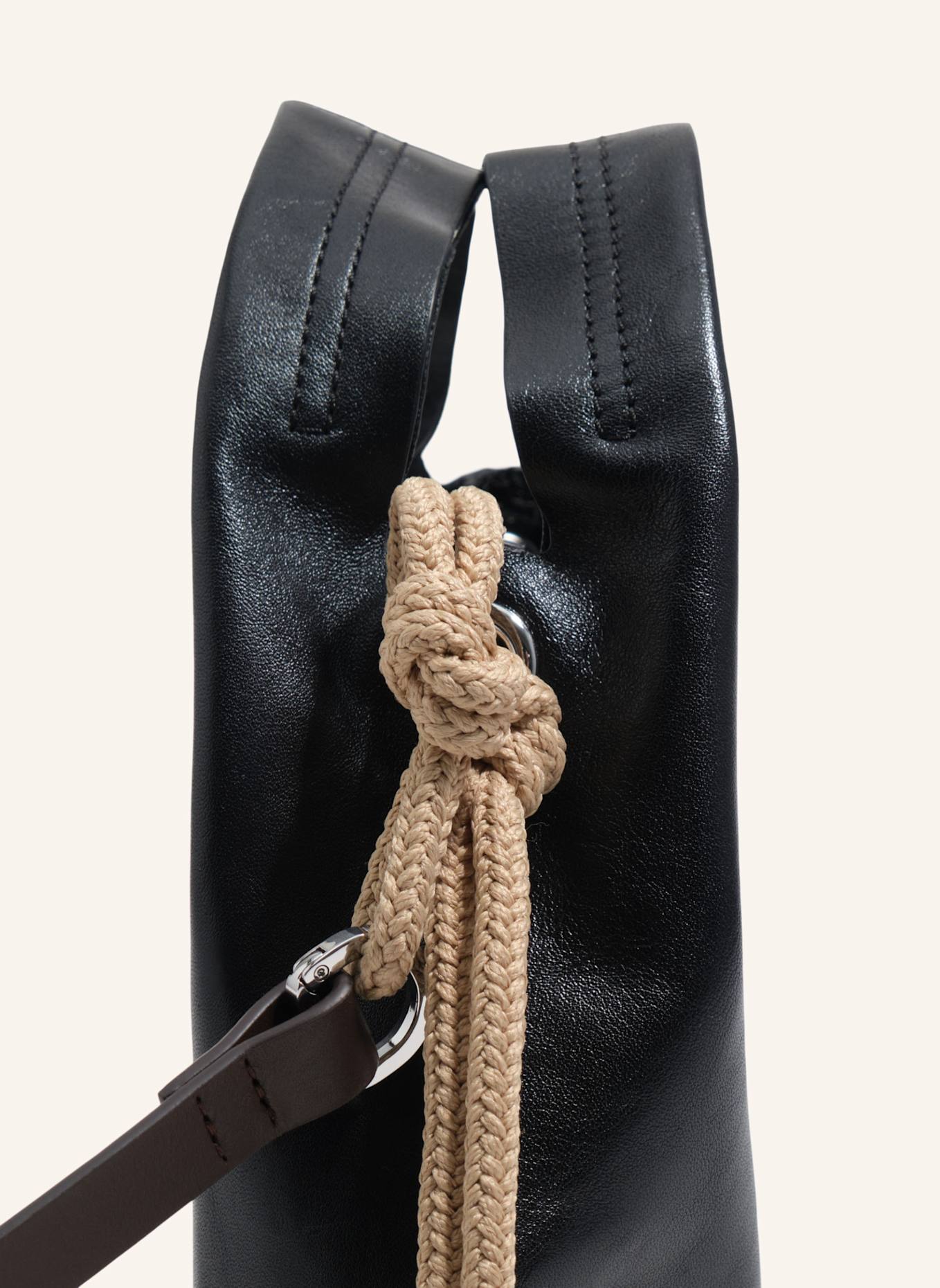 BIMBA Y LOLA Mini-Ledertasche: SCHWARZ