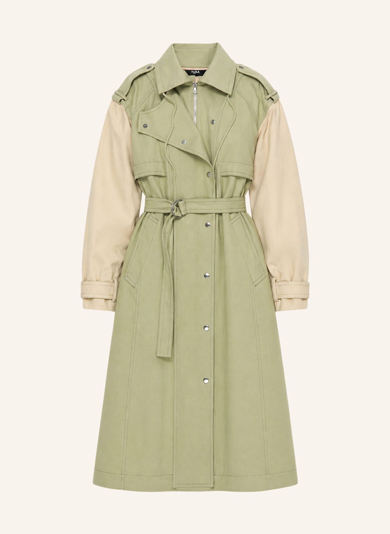 BIMBA Y LOLA Trenchcoat: GRÜN
