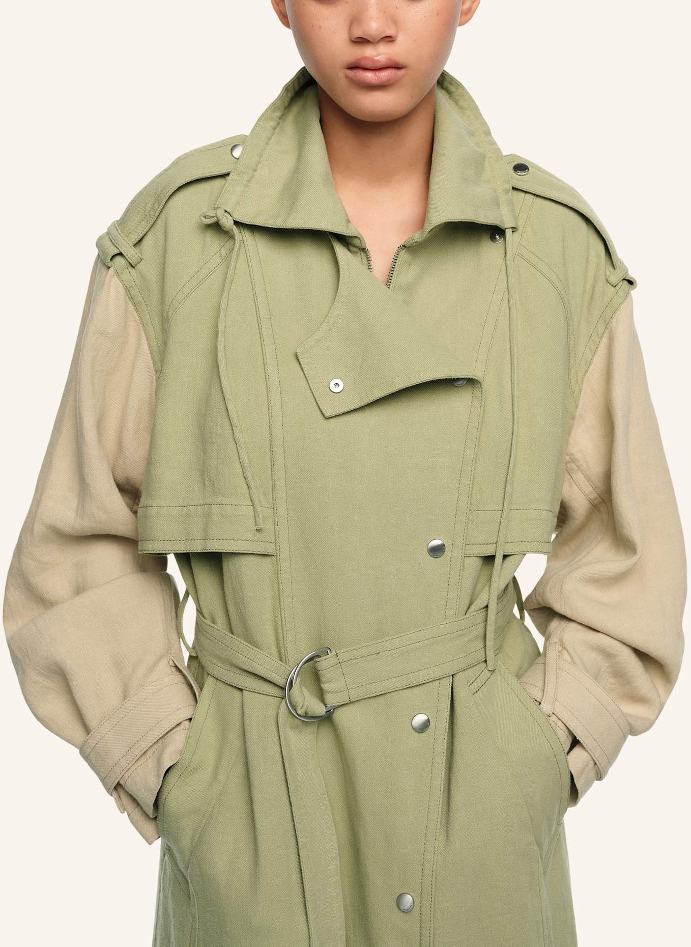 BIMBA Y LOLA Trenchcoat: GRÜN